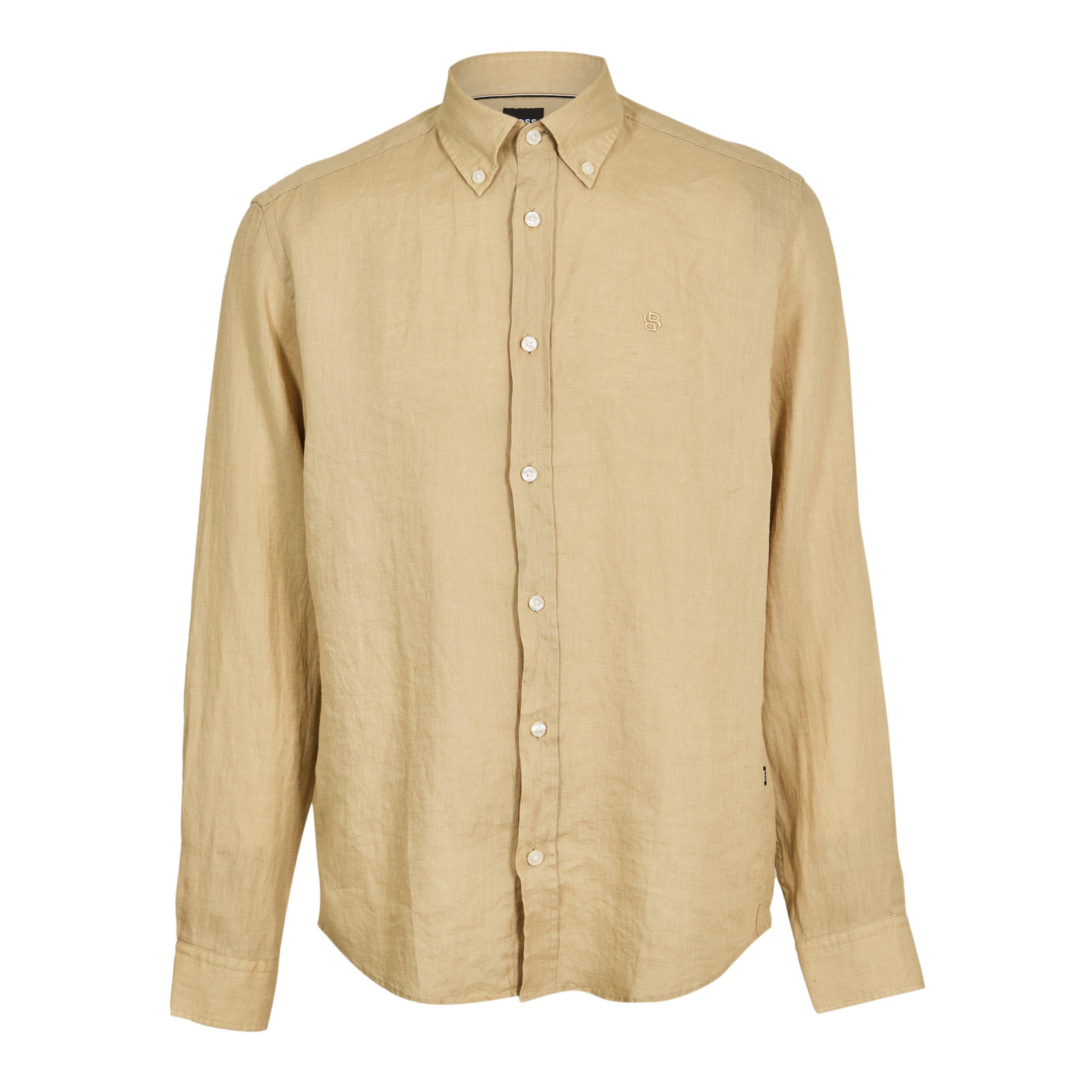 Beige 286 - Boss - Men's Long Sleeve Shirt - 1