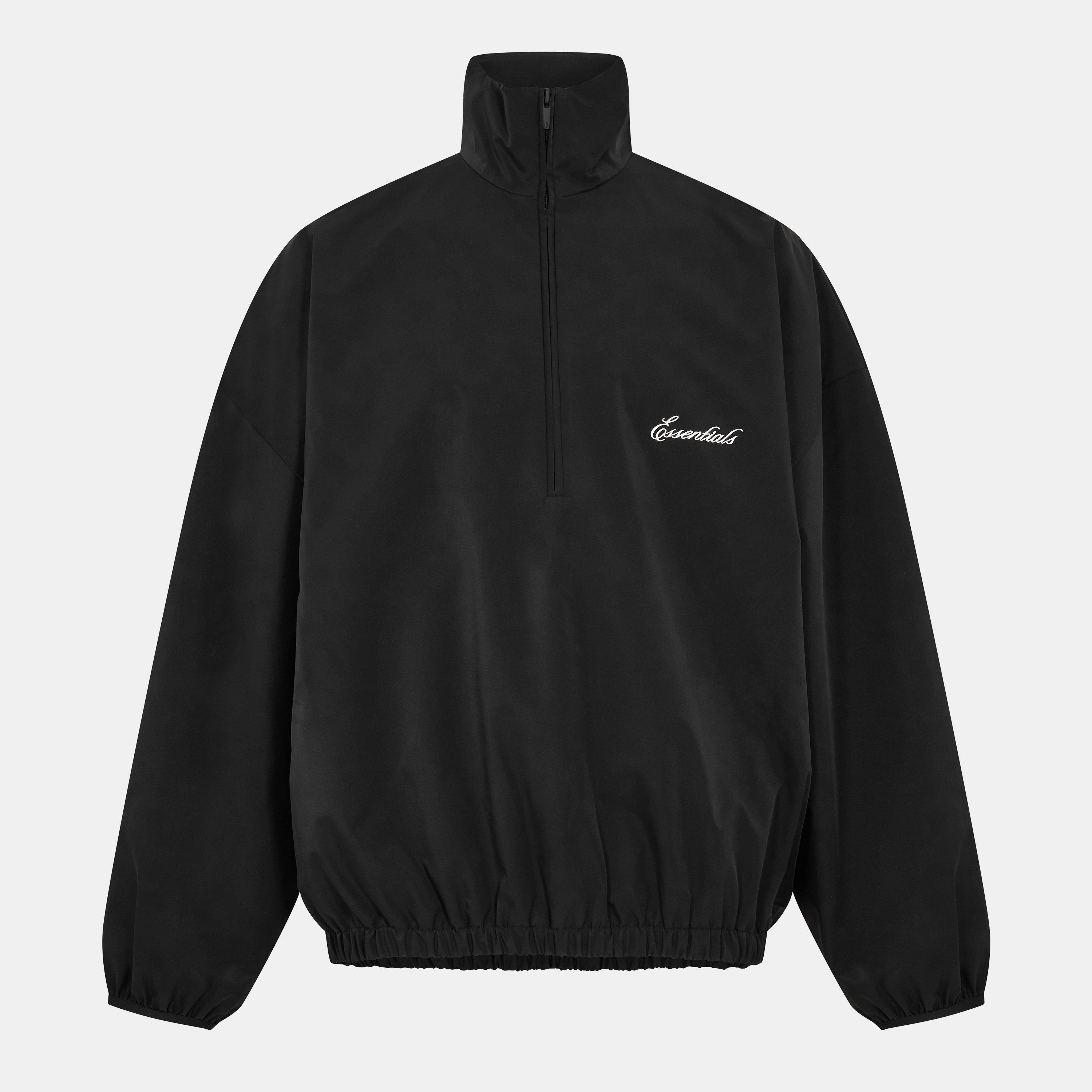 Jet Black - Fear Of God Essentials - Men's Quarter Zip Fleece - 1