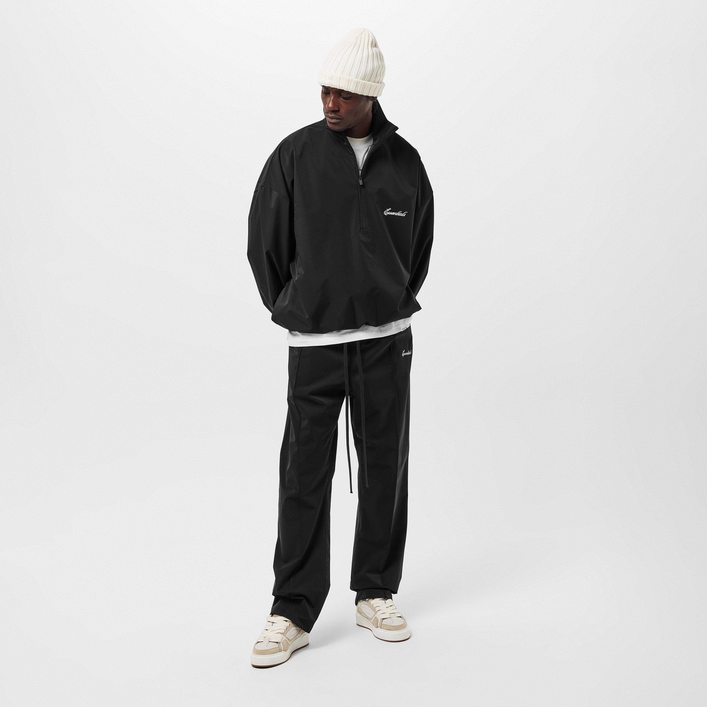 Jet Black - Fear Of God Essentials - Men's quarter Zip Fleece Top - 6