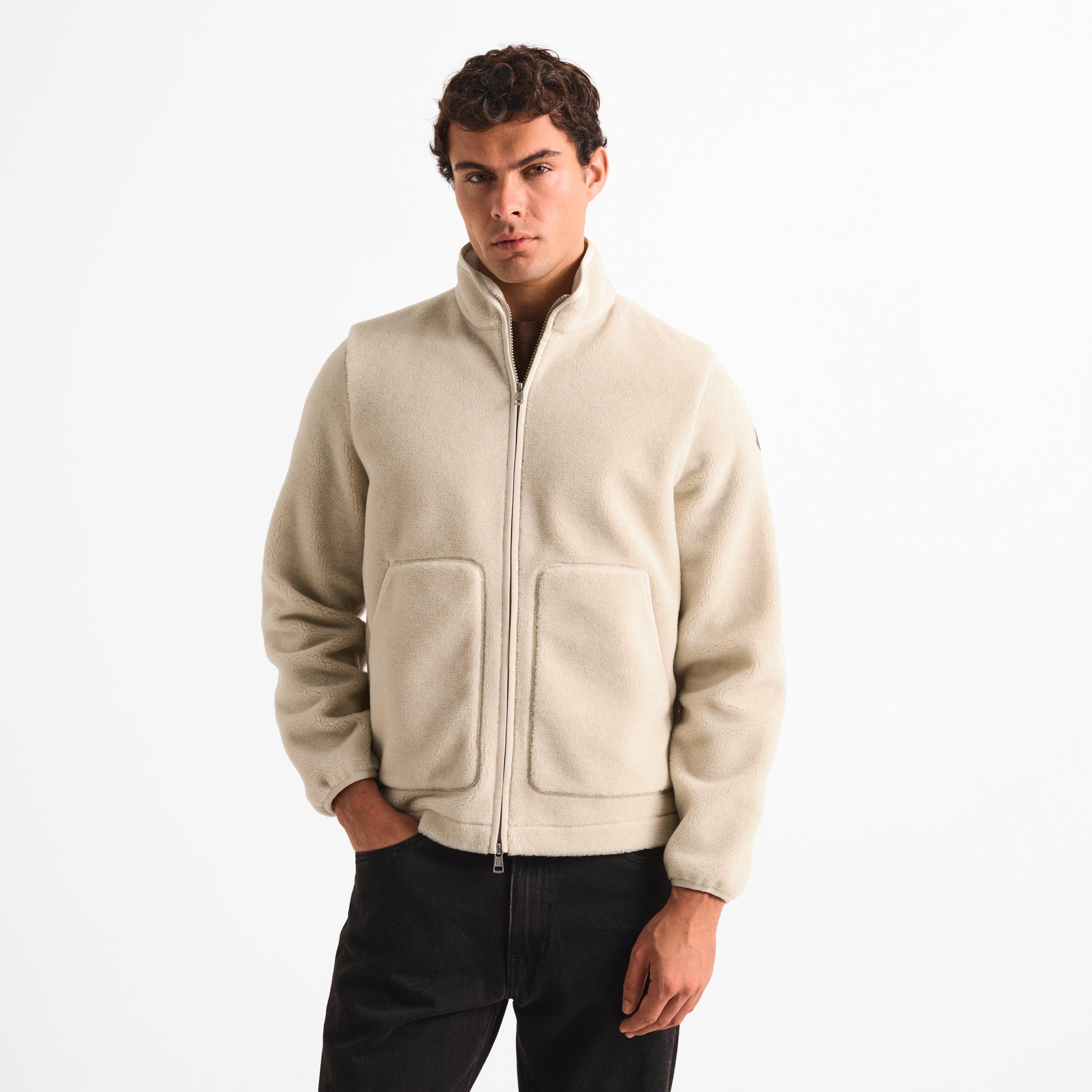 Beige 200 - Moncler - Men's Edit Teddy Full-Zip Fleece Top - 3