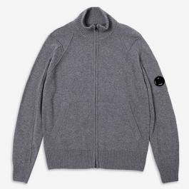 CP Company Lambswool Zipped Knit Cardigan