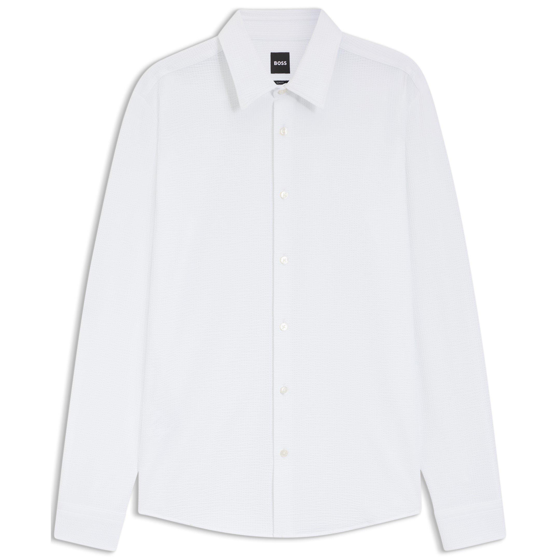 White 100 - Boss - Men's Long Sleeve Shirt