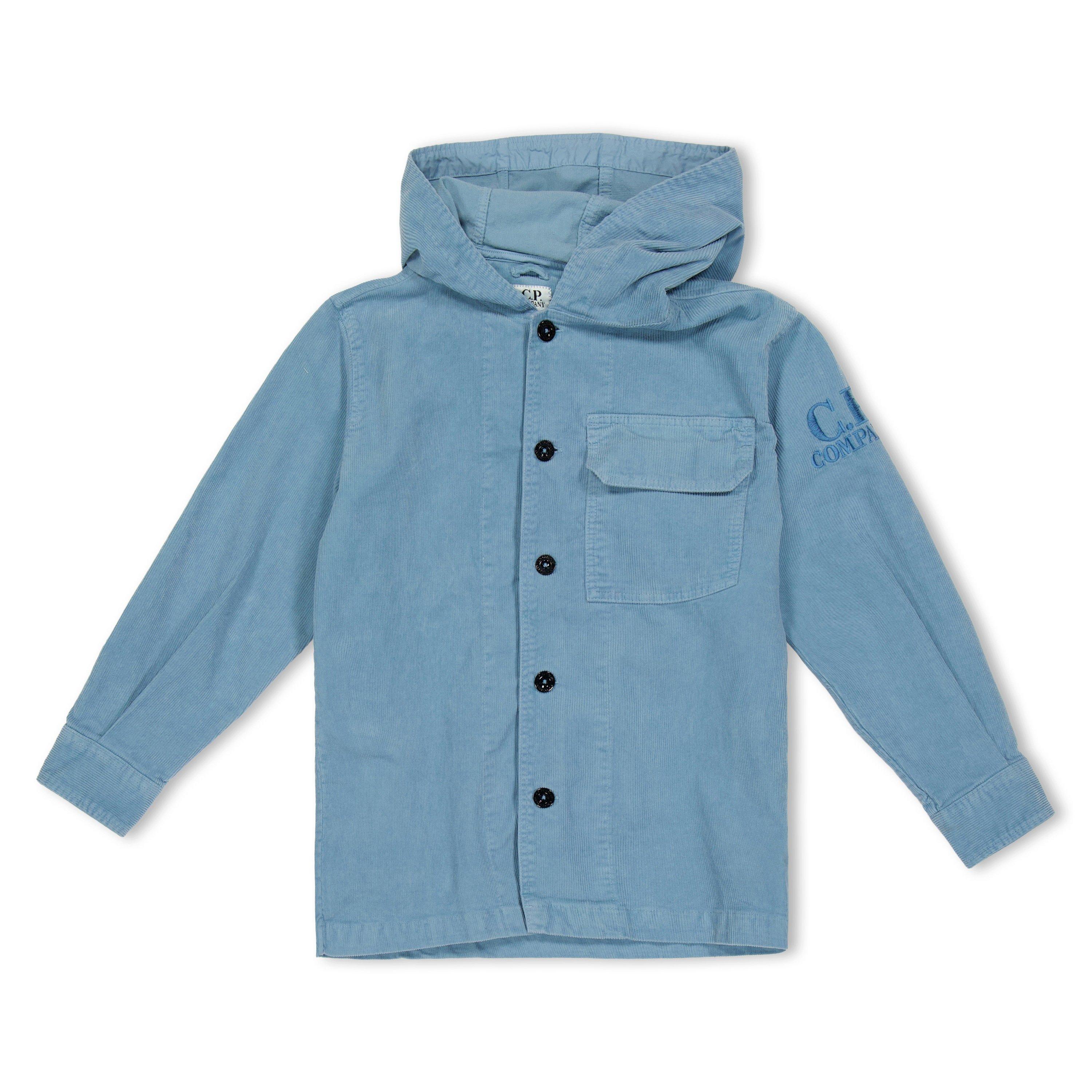 CP Company Kids' Long Sleeve Plain Shirt - Aegean Bl 40589 - Size 14Y