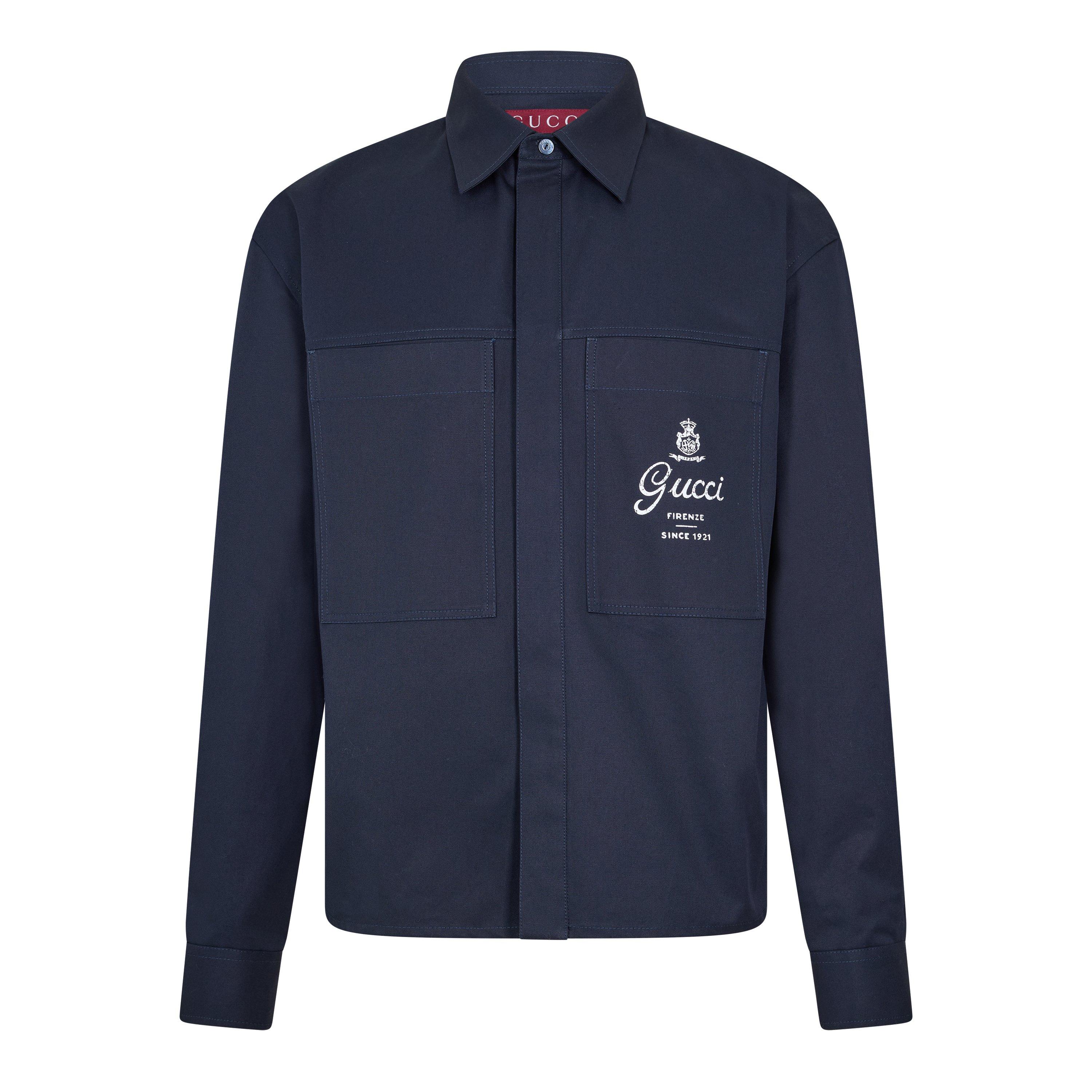 Gucci Gucci LS LogoShirt Sn61 - Ink - M