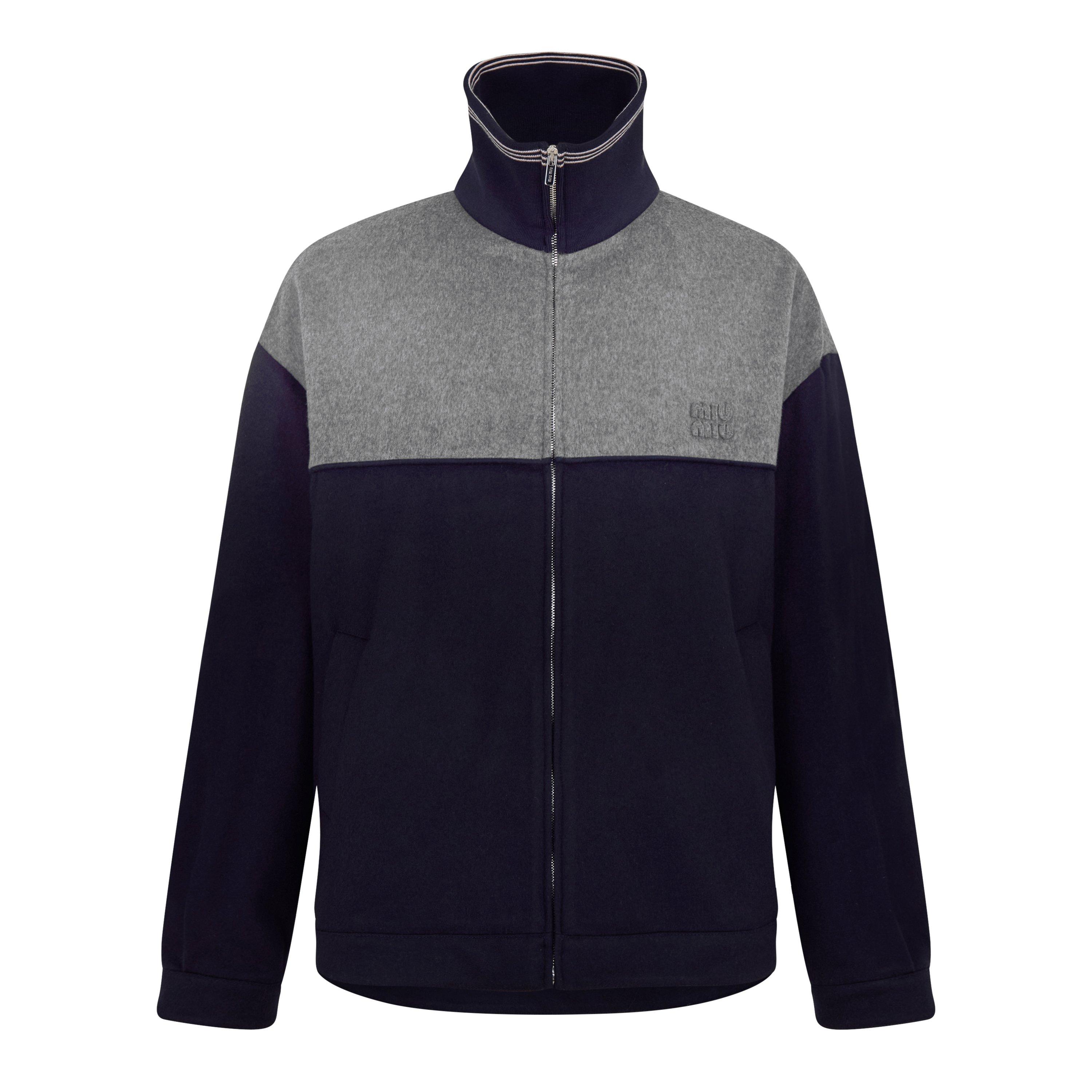 Blu Girgio - Miu Miu - Mens Bicolour Zipped Fleece - 1