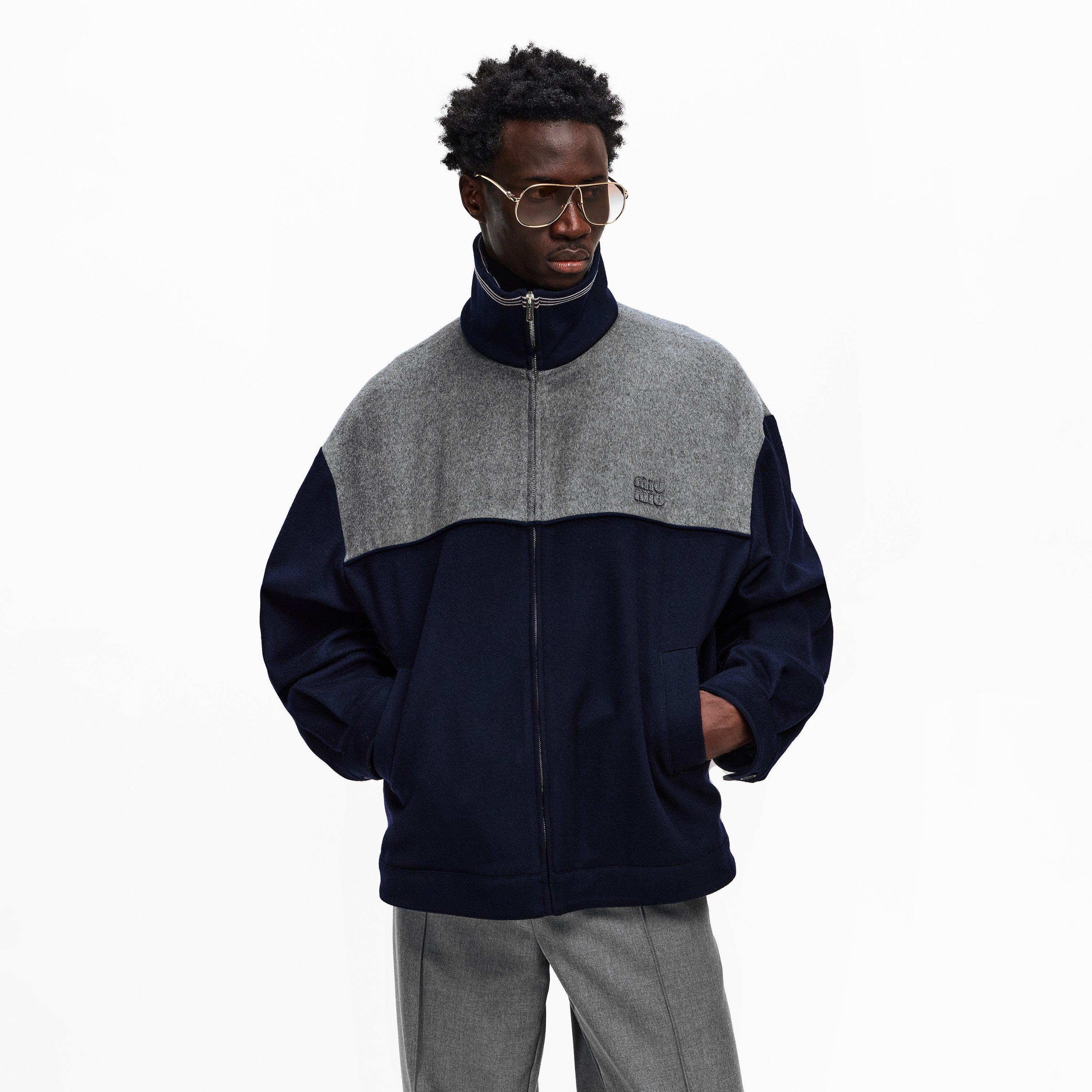 Blu Girgio - Miu Miu - Mens Bicolour Zipped Fleece - 3