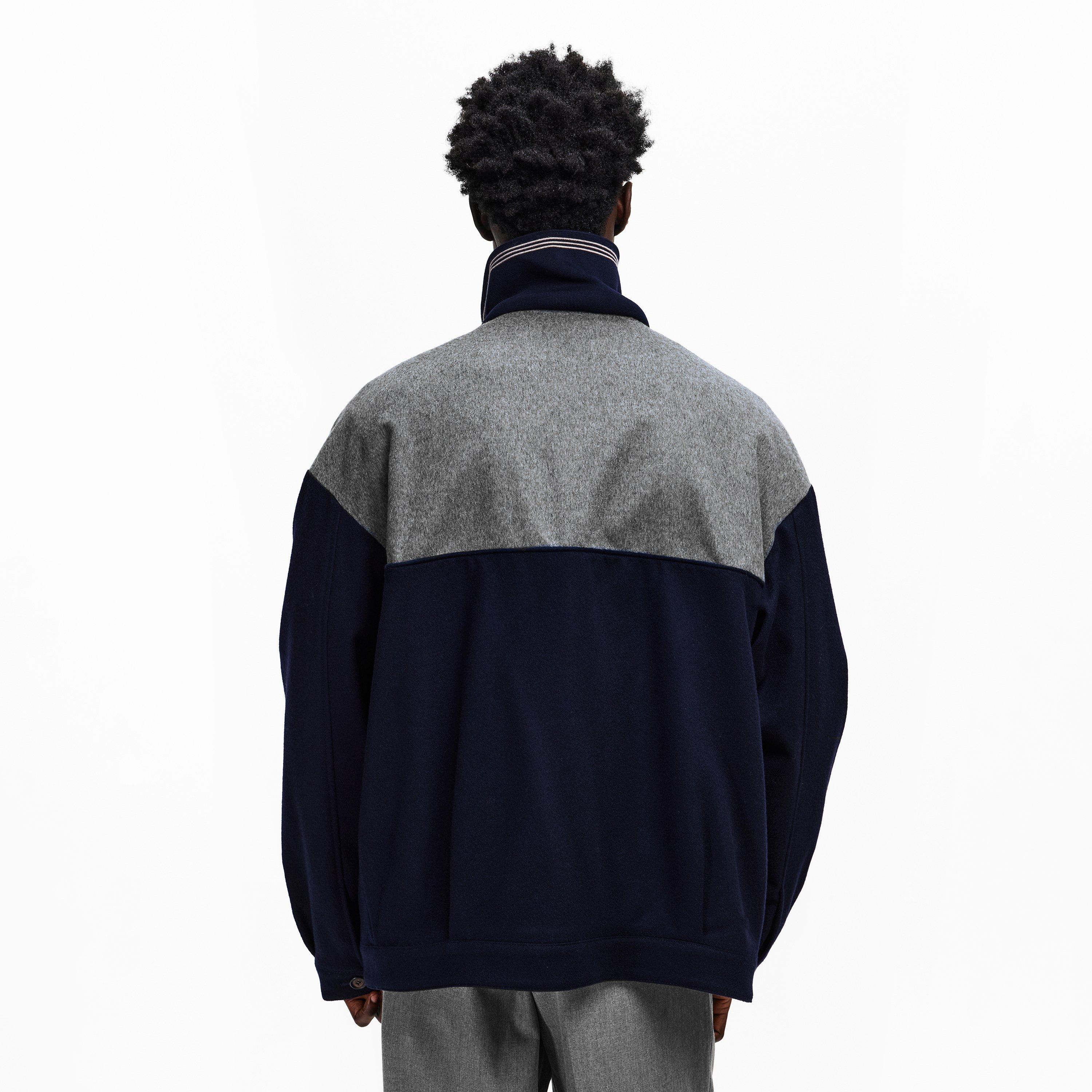 Blu Girgio - Miu Miu - Mens Bicolour Zipped Fleece - 4