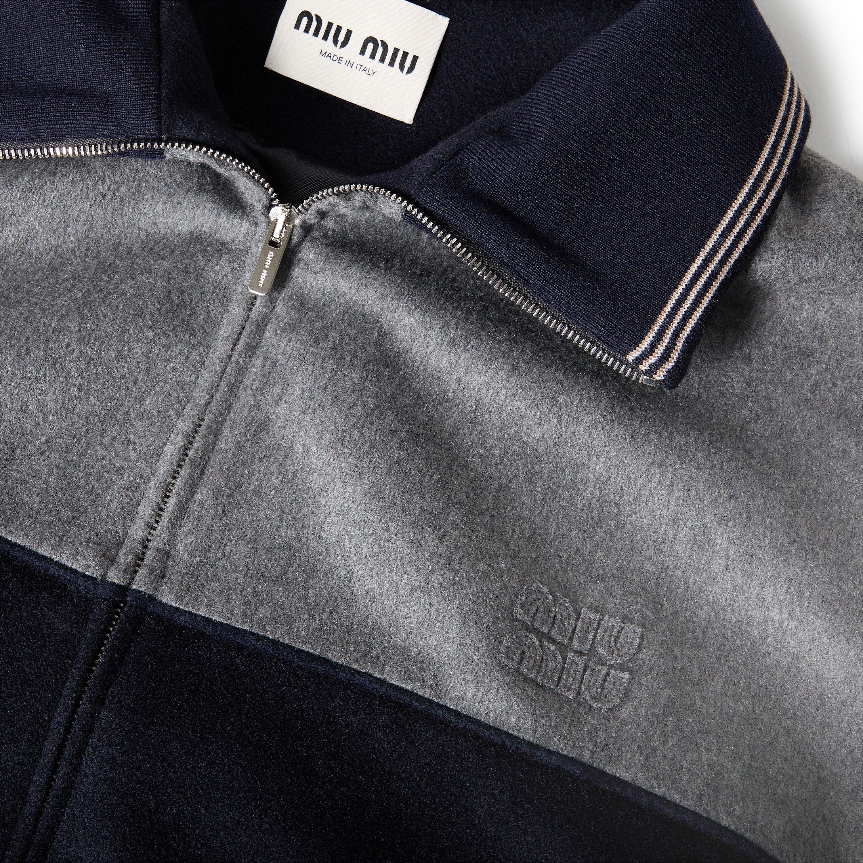 Blu Girgio - Miu Miu - Mens Bicolour Zipped Fleece - 5