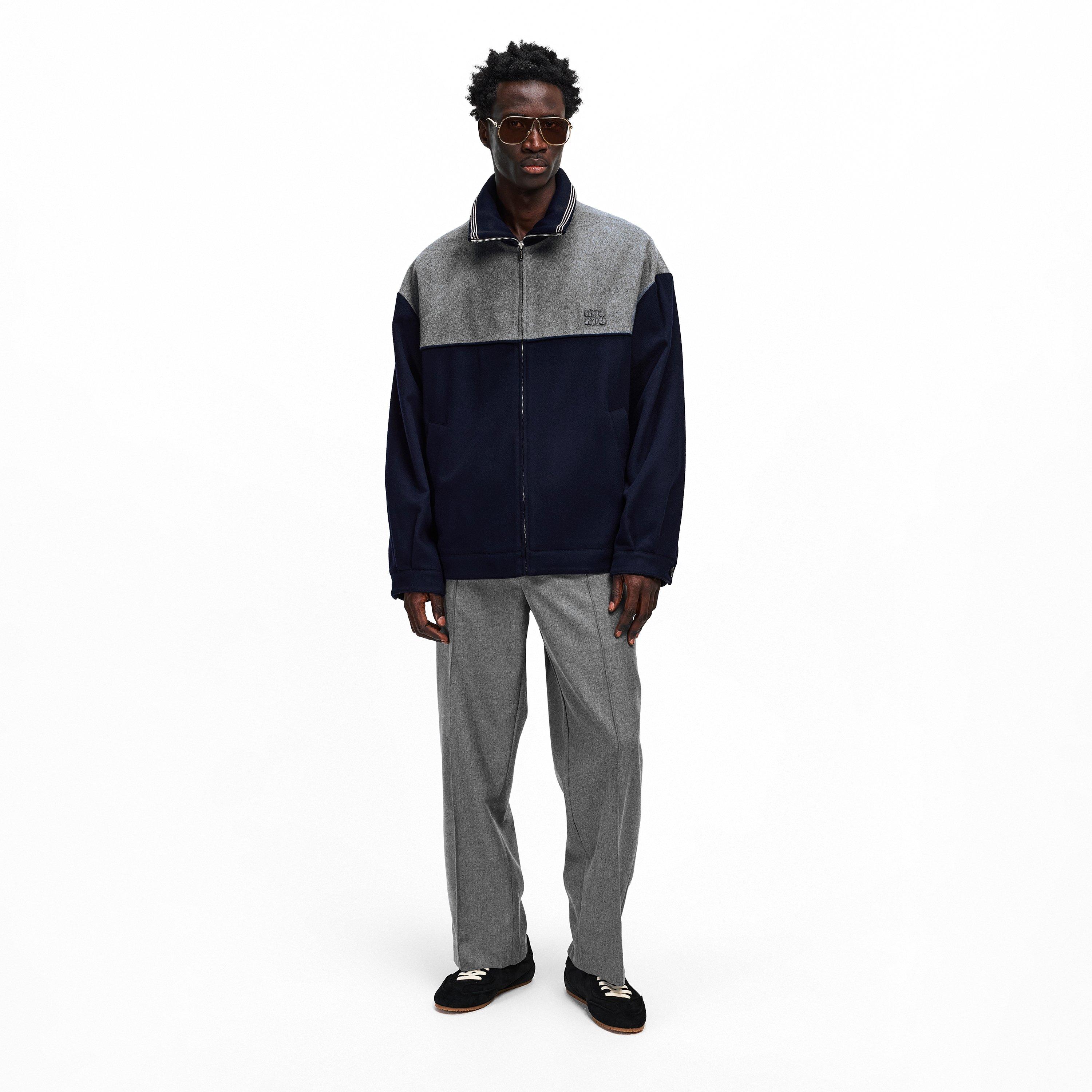 Blu Girgio - Miu Miu - Mens Bicolour Zipped Fleece - 6