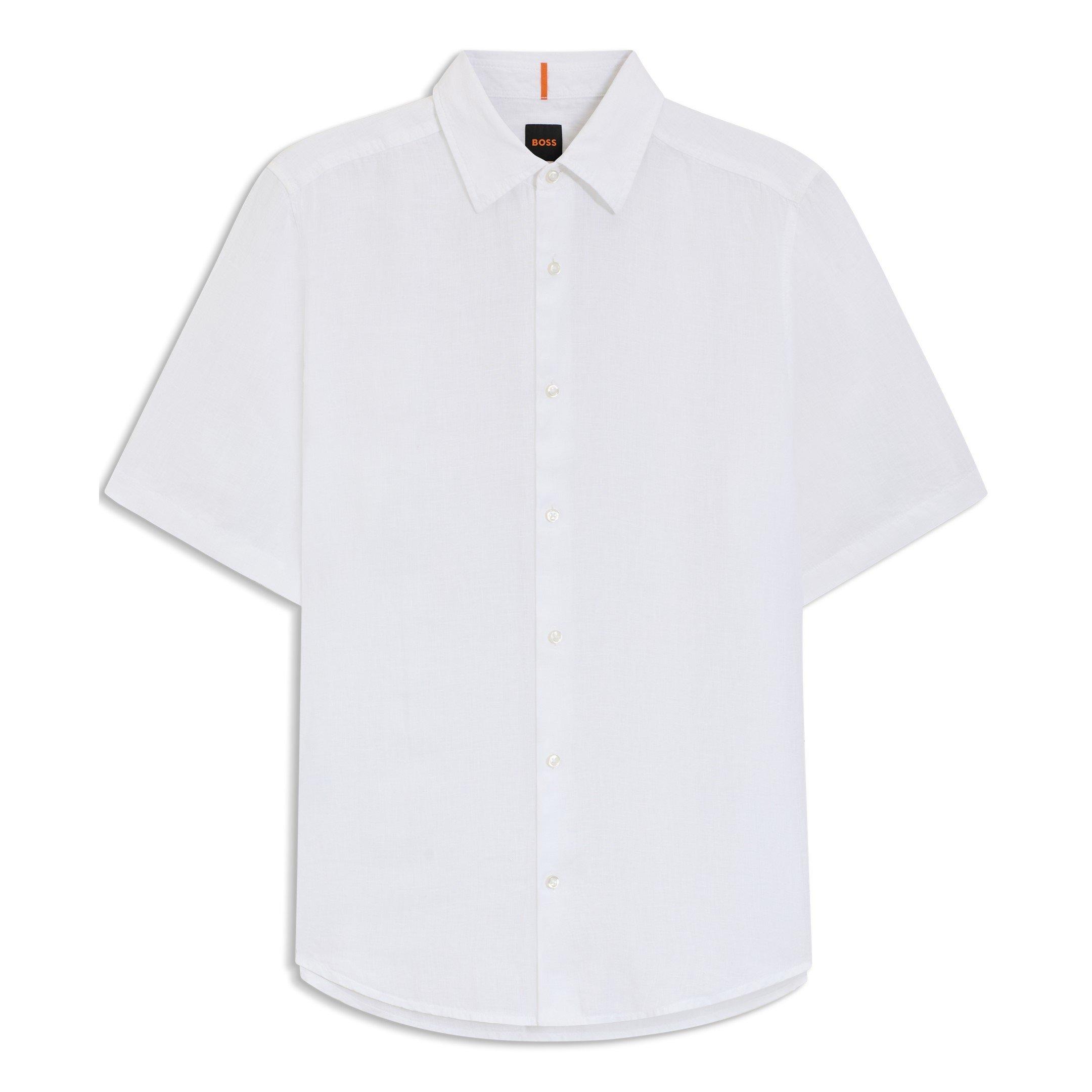 White 100 - Boss - Men's Short Sleeve Shirt