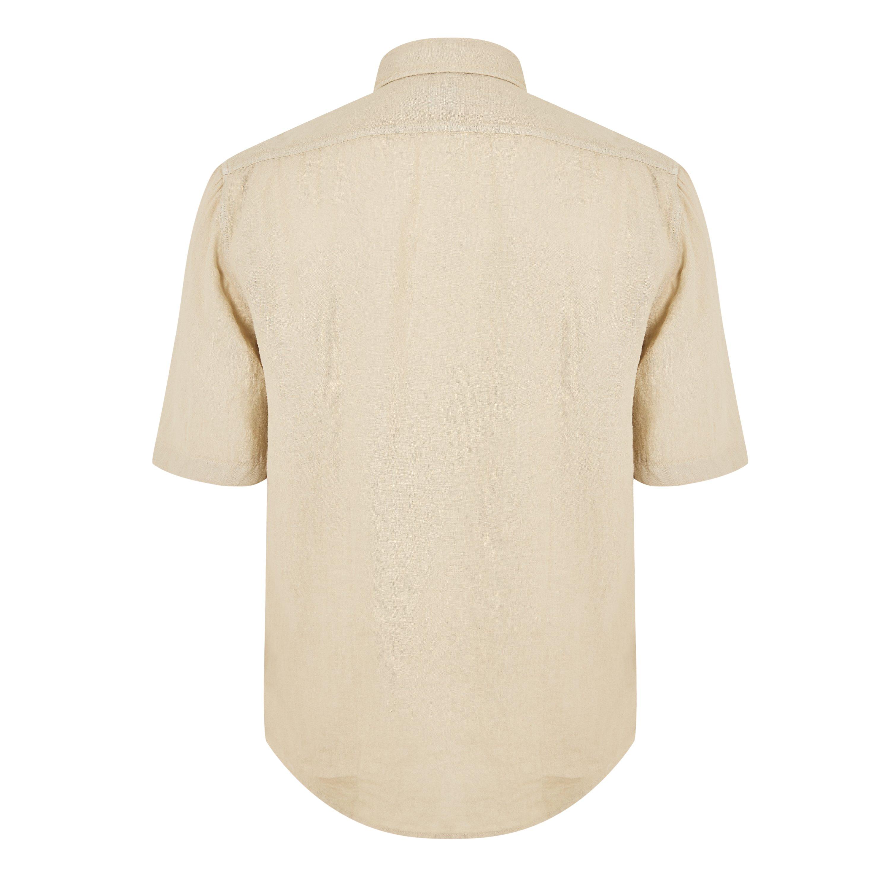 Light Beige - Boss - Men's Short Sleeve Shirt - 2
