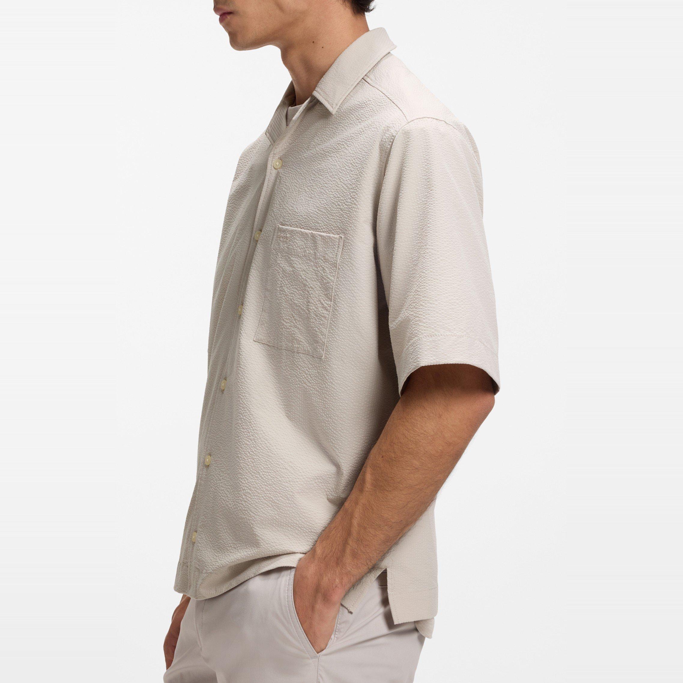 Lichtgrijs 070 - Boss - Men's Short Sleeve Shirt - 4