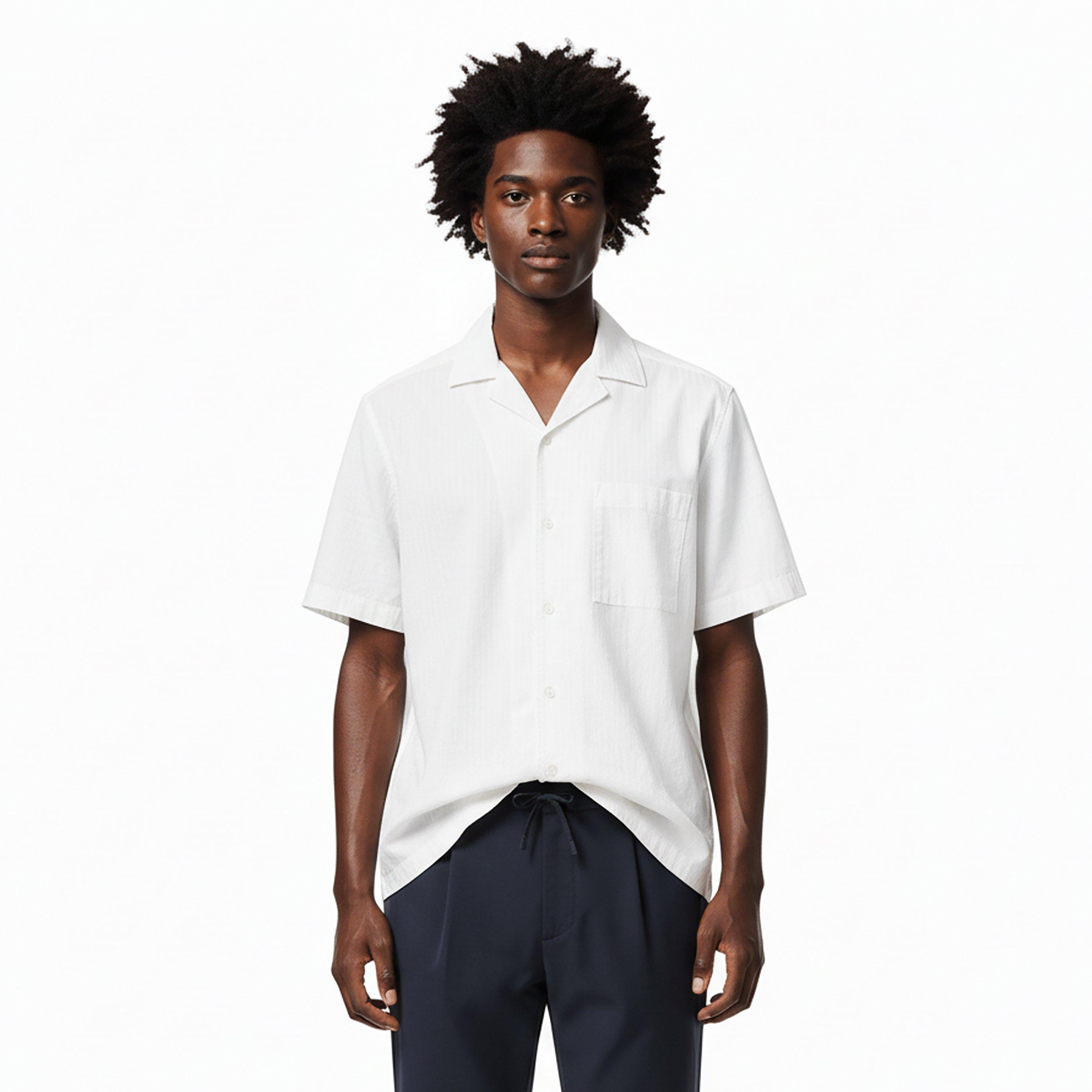 White 100 - Boss - Men's Short Sleeve Plain Shirt - 3