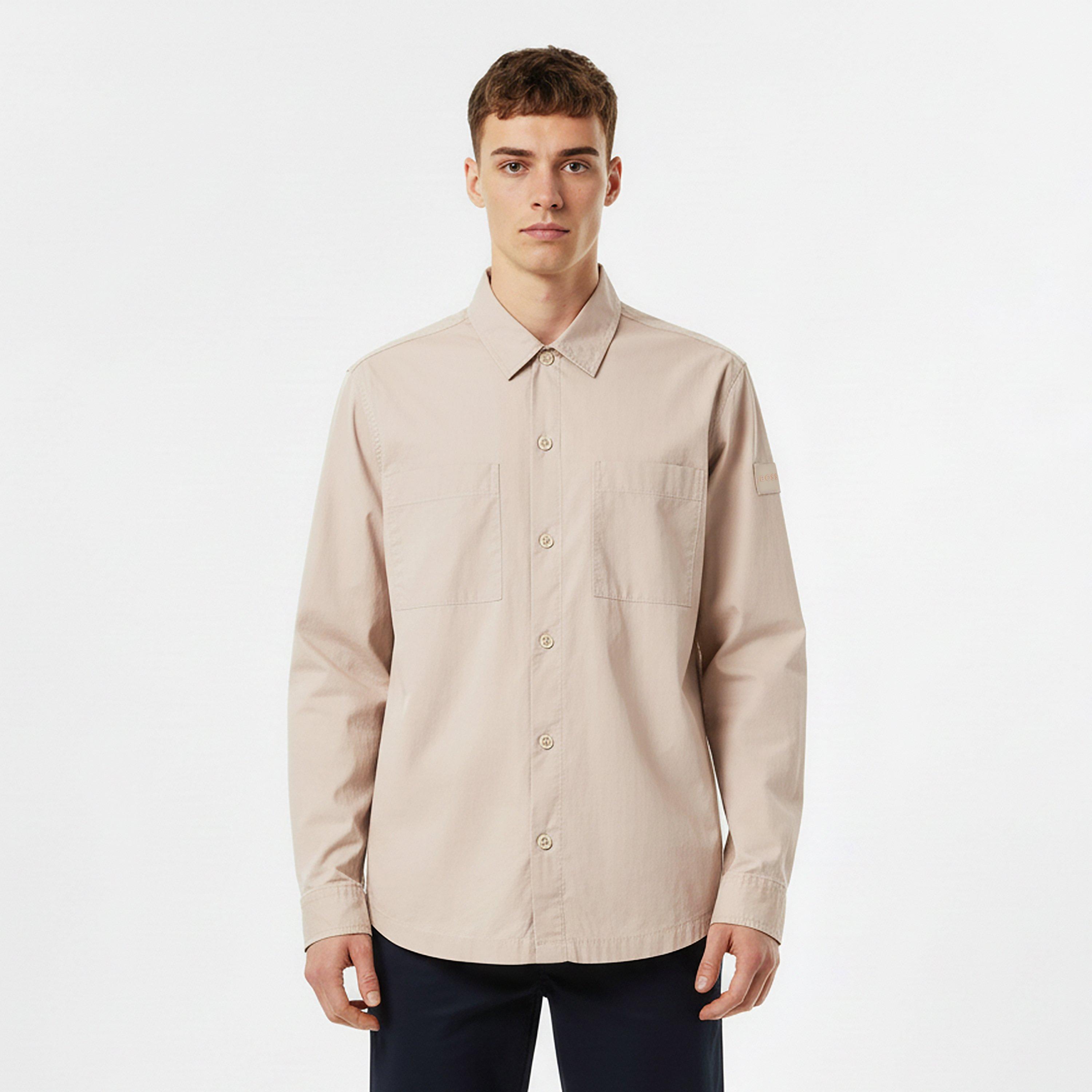 Lichtgrijs 070 - Boss - Men's Long Sleeve Plain Shirt - 3