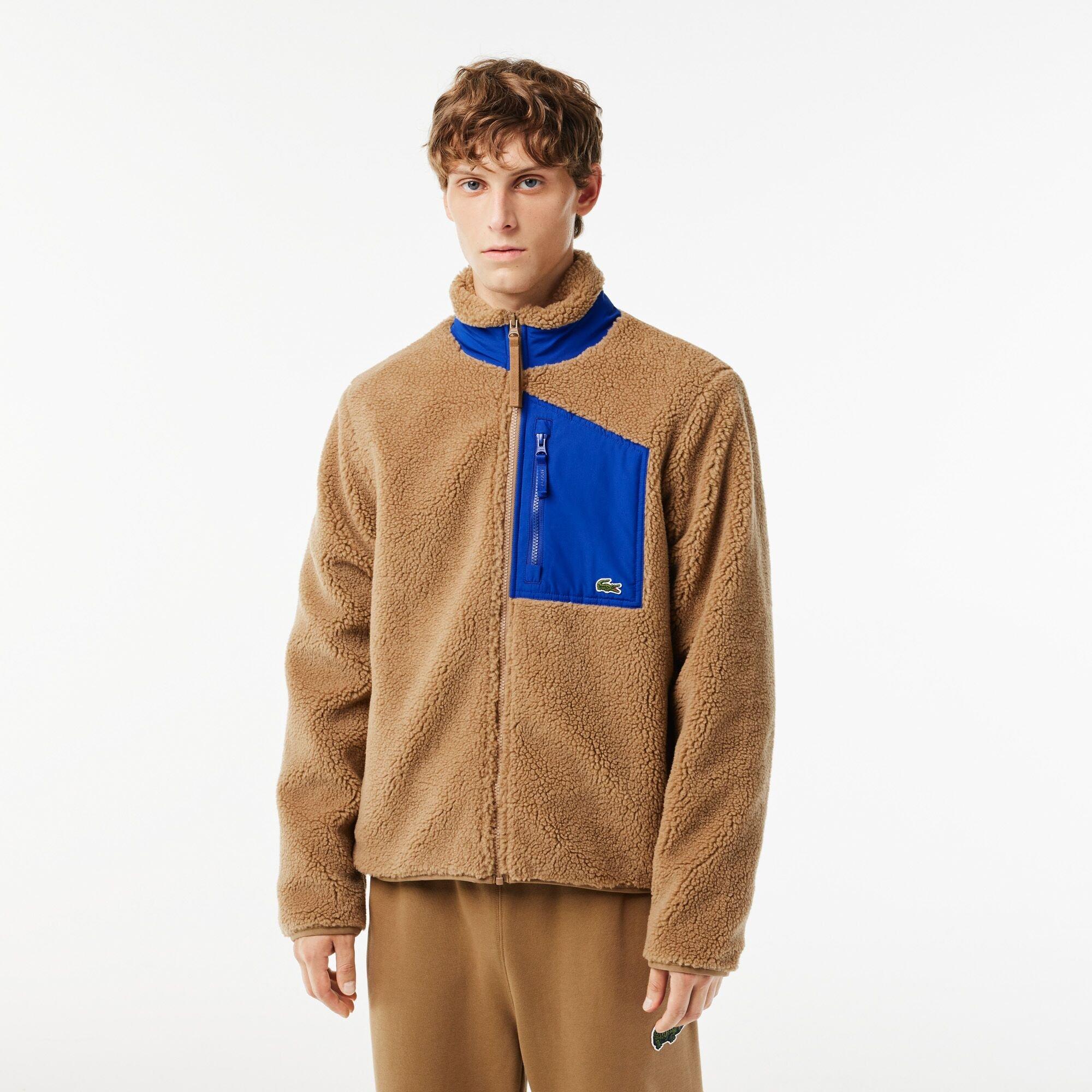 Lacoste Zip Up Colorblock Fleece Jacket Tops en polaire a fermeture eclair integrale Sports Direct