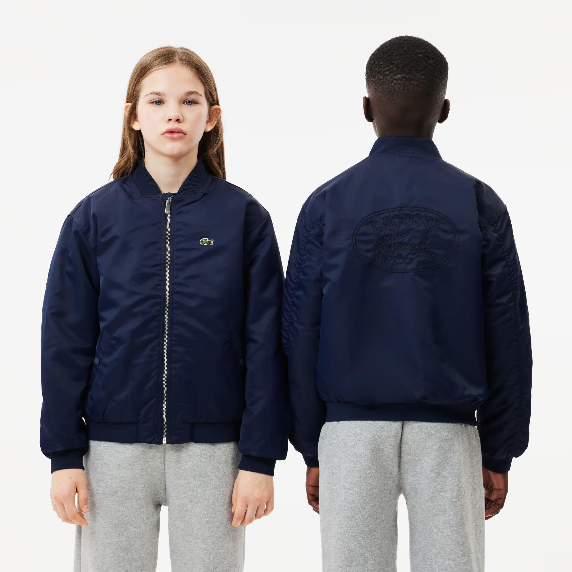 Lacoste  Kids ' Colour Block Tracksuit Top - Navy Blue - 8Y
