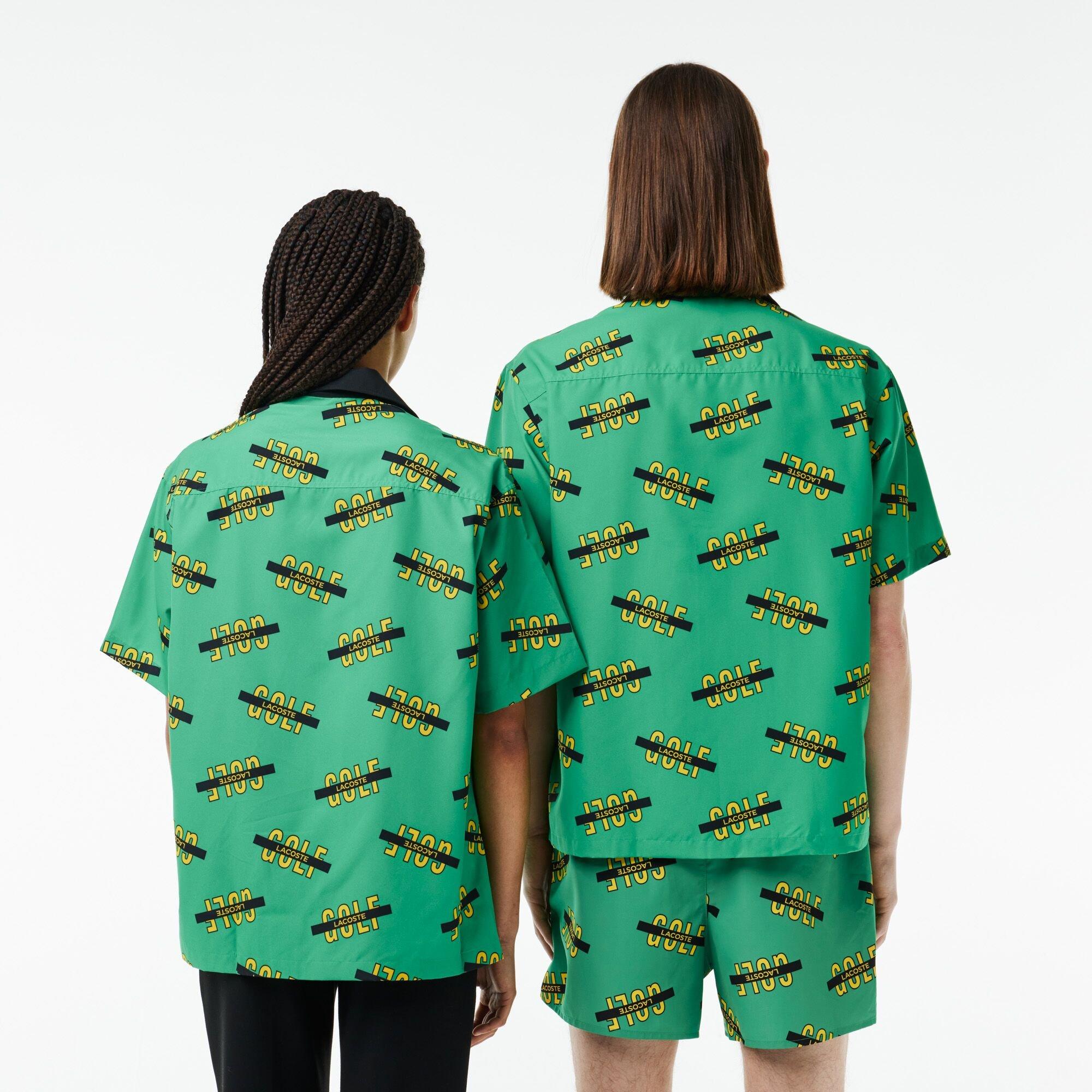 Calathea/Multi - Lacoste - Men's Golf Print Short-Sleeve Patterned Shirt - 2