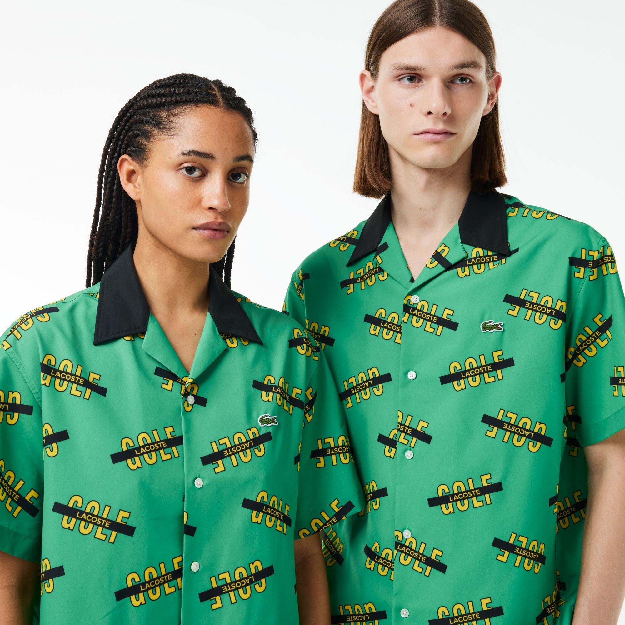 Calathea/Multi - Lacoste - Men's Golf Print Short-Sleeve Patterned Shirt - 3