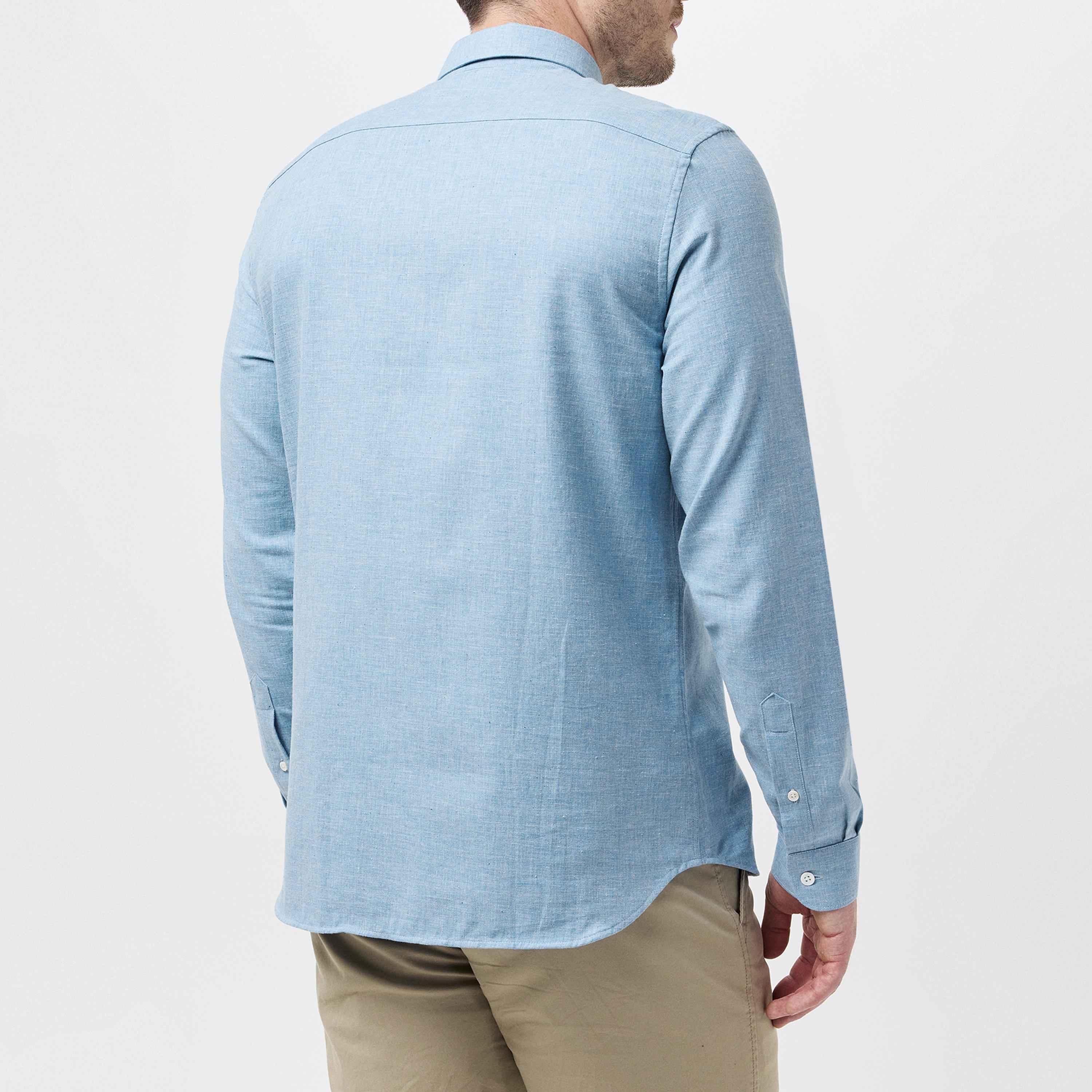 Overview/Flour - Lacoste - Men's Long-Sleeve Plain Shirt - 4