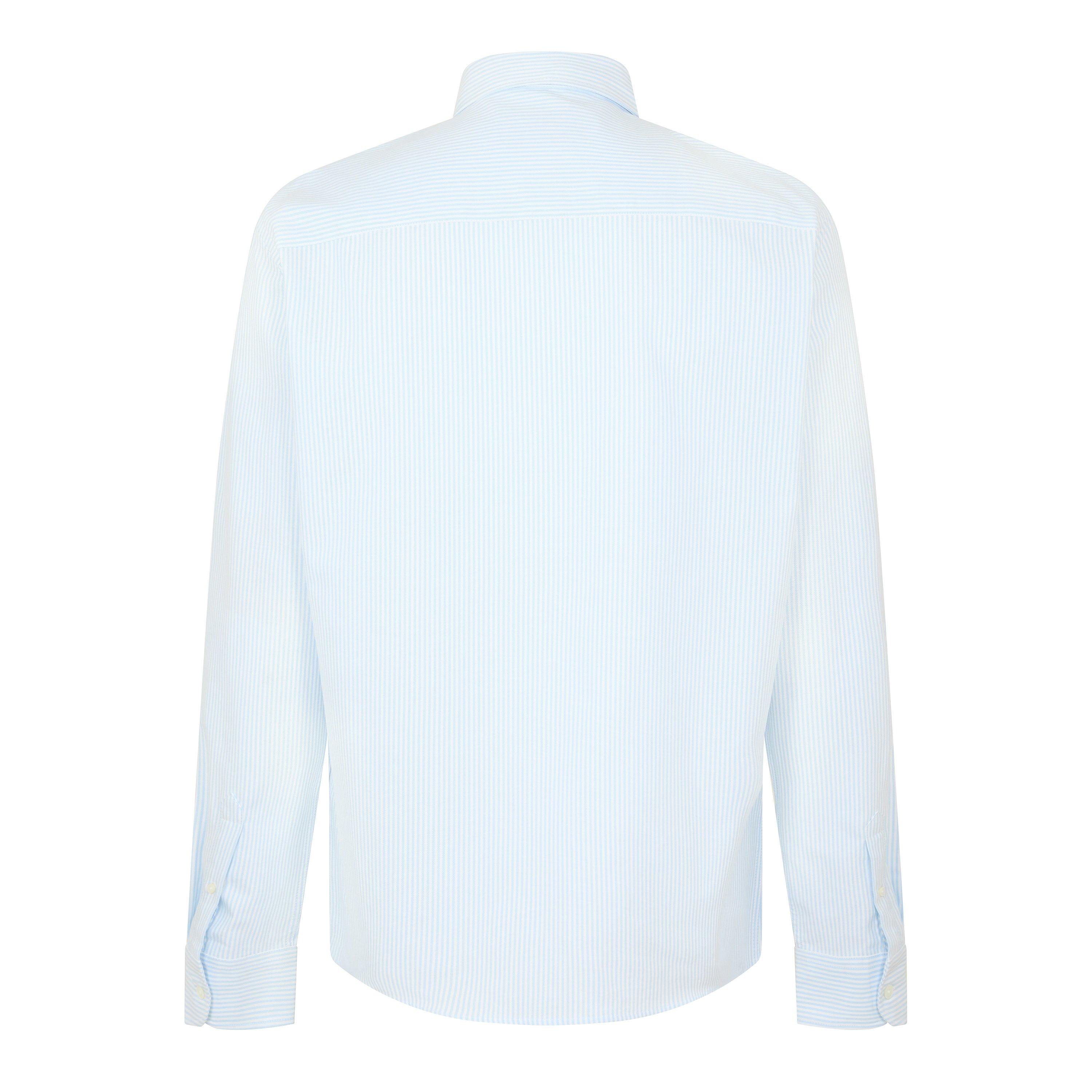 Blue/White - Ami Paris - Men's ADC Stripe Long Sleeve Patterned Shirt - 2