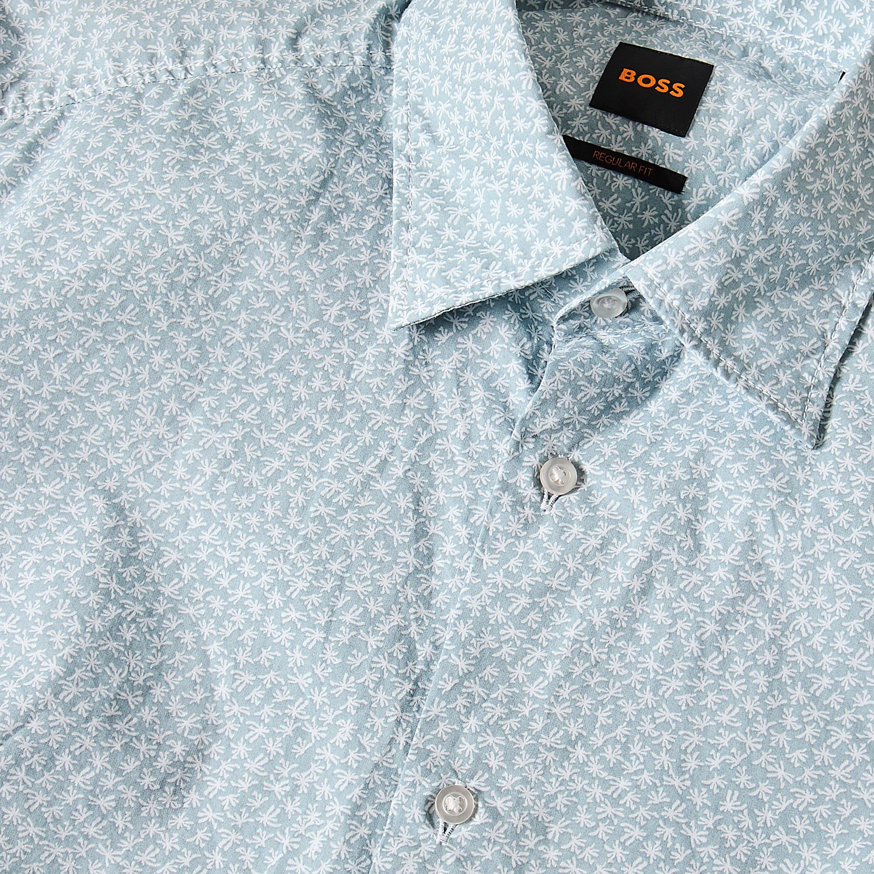 Blue 459 - Boss - Mens BOSS ORANGE Short Sleeve Shirt - 3