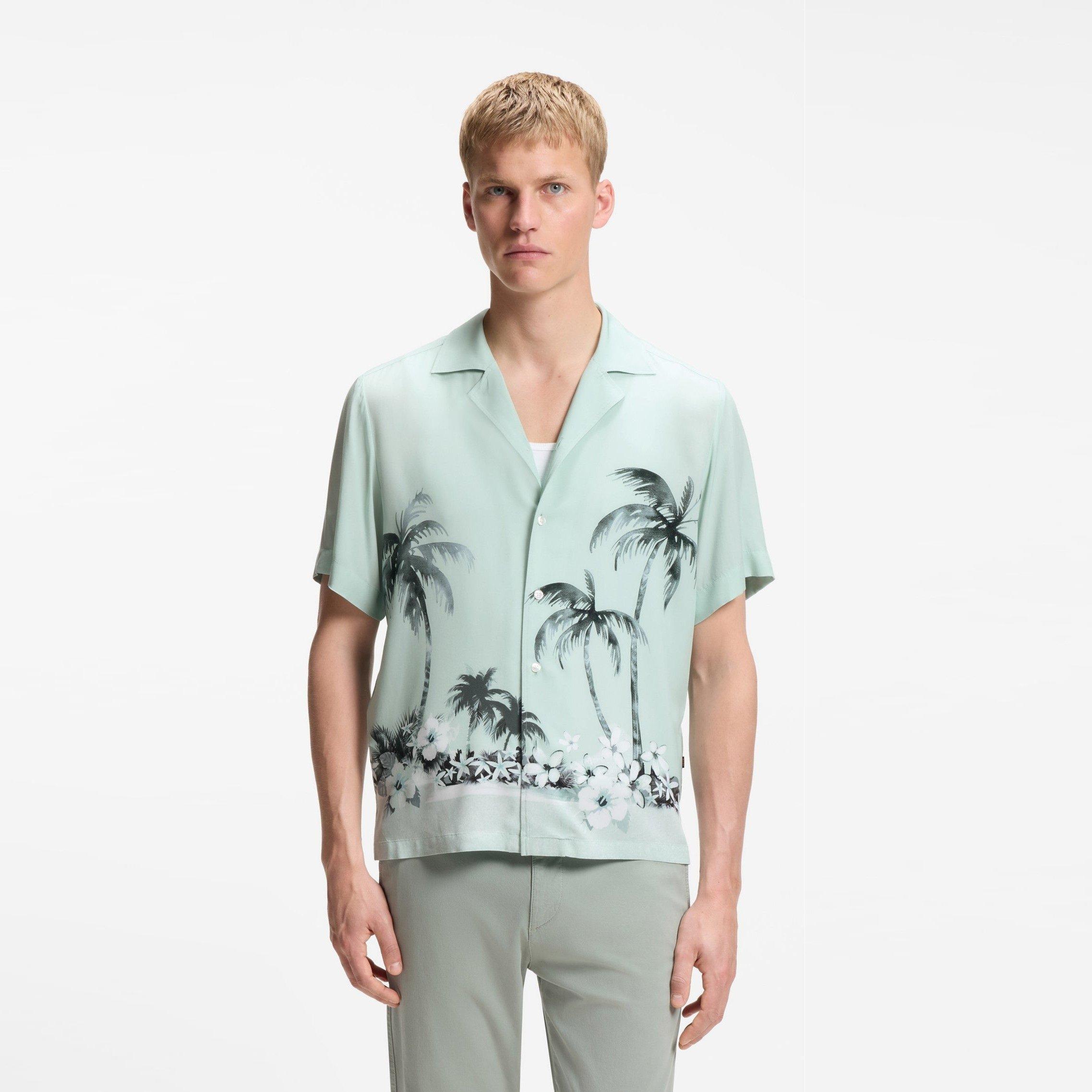 Tirkizna 446 - Boss - Men's Patterned Short Sleeve Shirt - 2