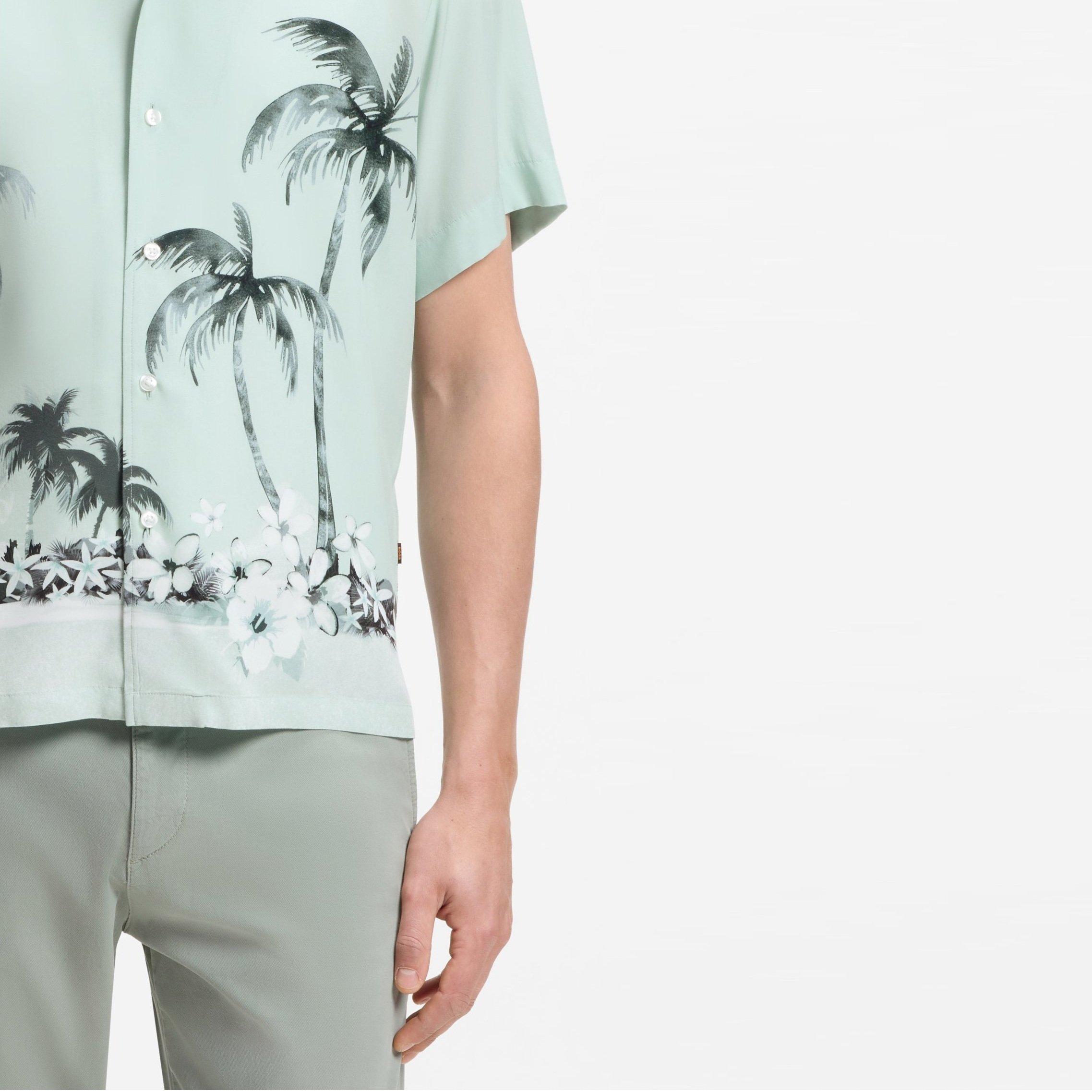 Tirkizna 446 - Boss - Men's Patterned Short Sleeve Shirt - 4