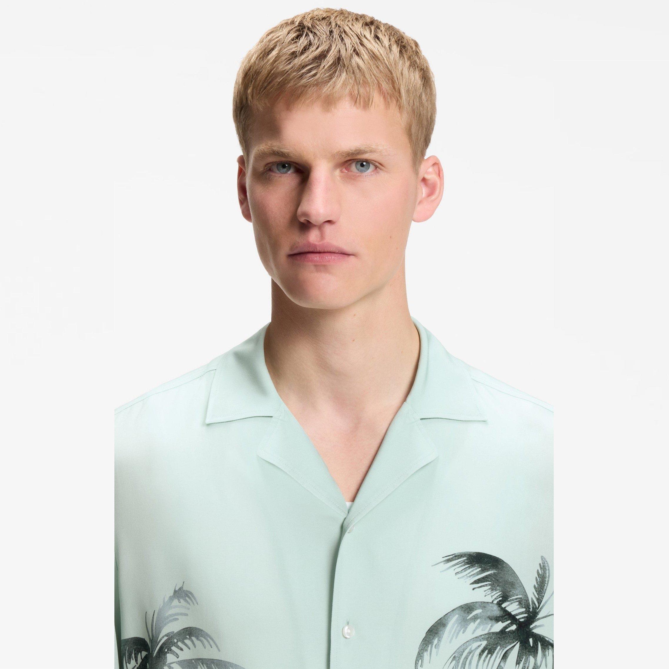 Tirkizna 446 - Boss - Men's Patterned Short Sleeve Shirt - 5