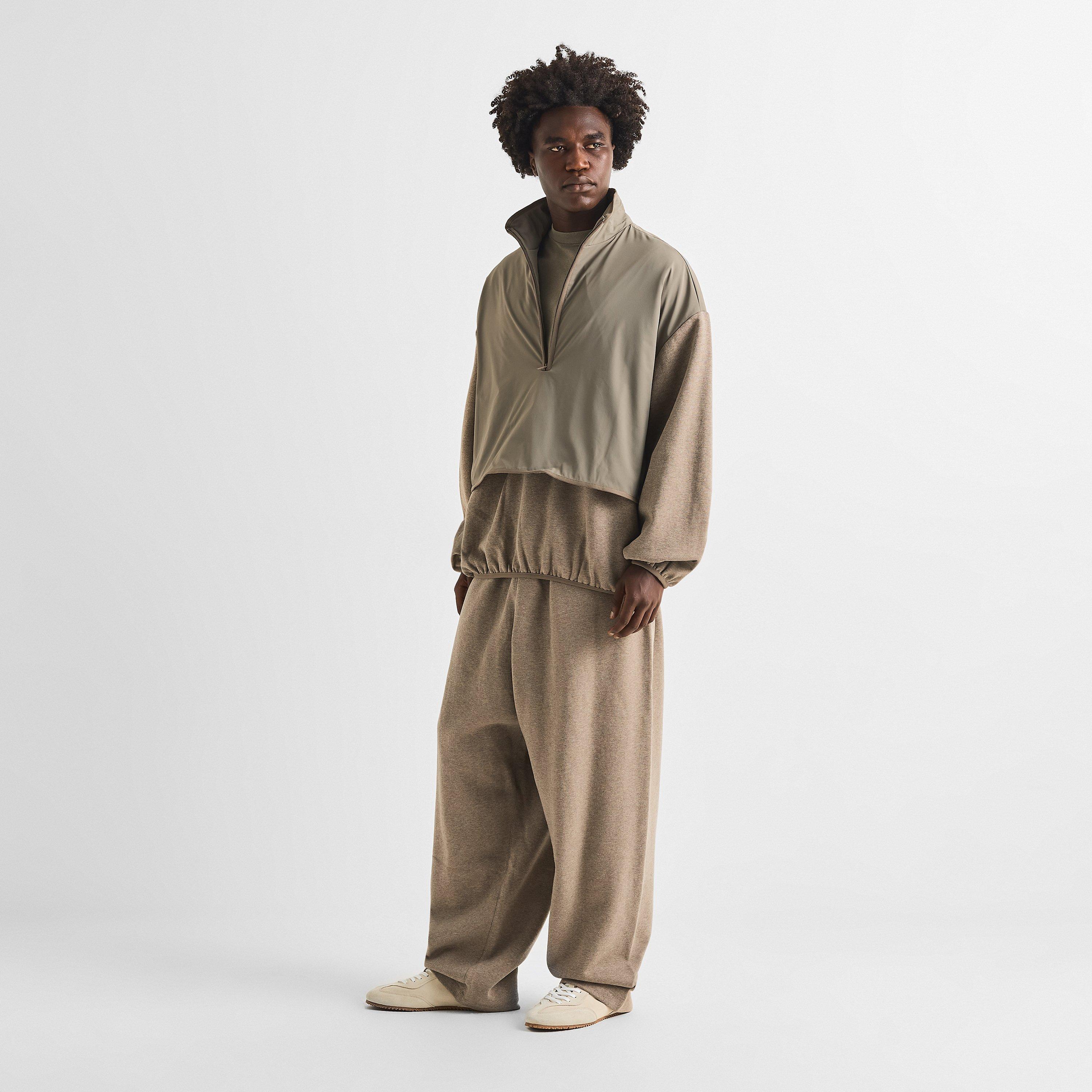 Dust/Hthr Grey - Fear Of God Essentials - Men's 1/4 Zip Fleece - 5