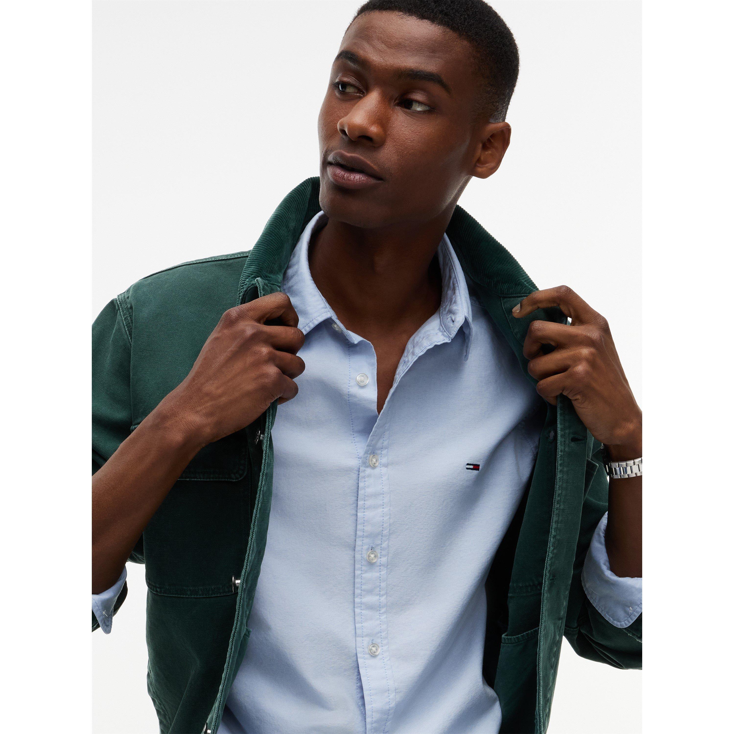 Blue - Tommy Jeans - TJ Slm Oxford Shirt Sn64 - 4