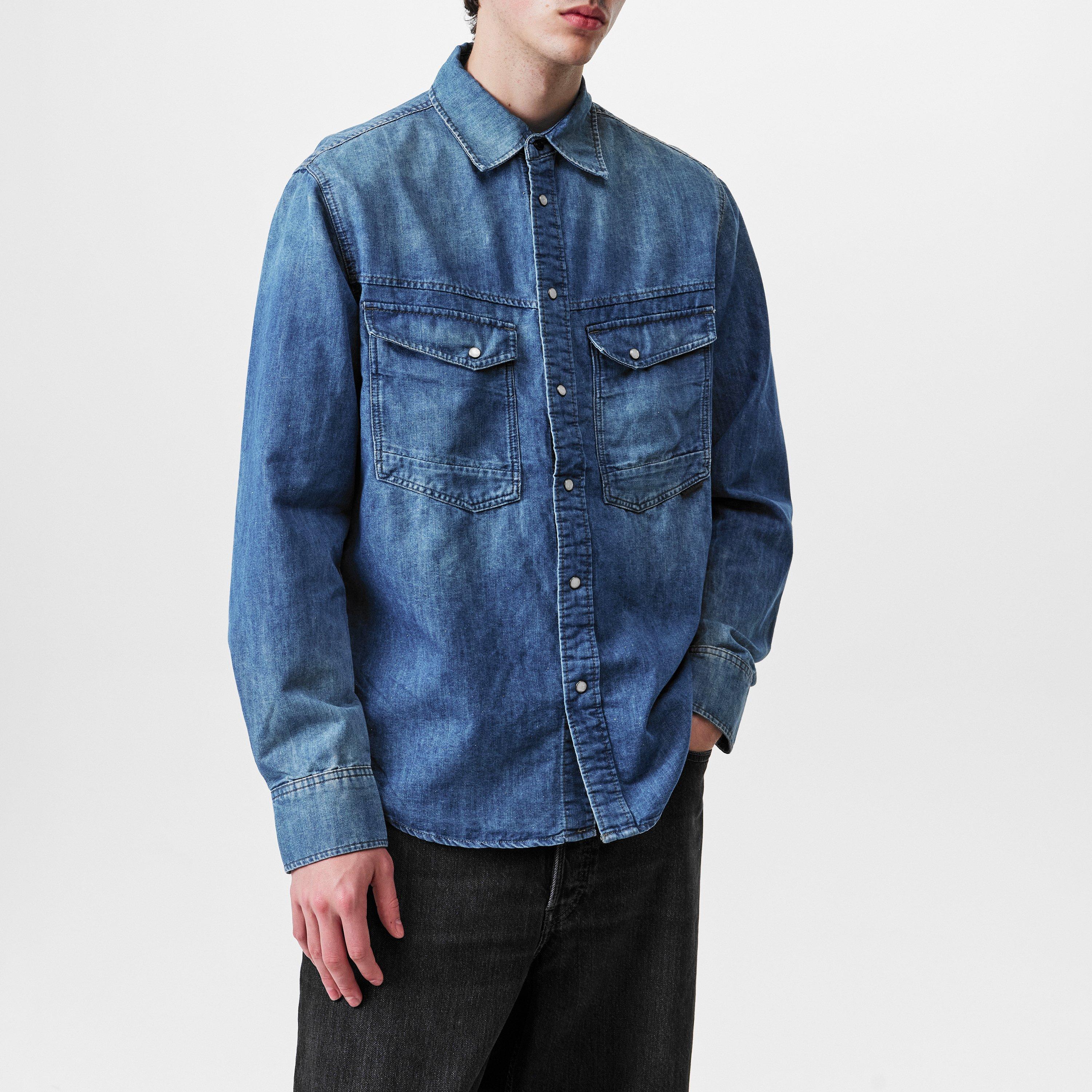 Cadet Blu - G Star - Dakota Evergreen Denim Shirt - 3