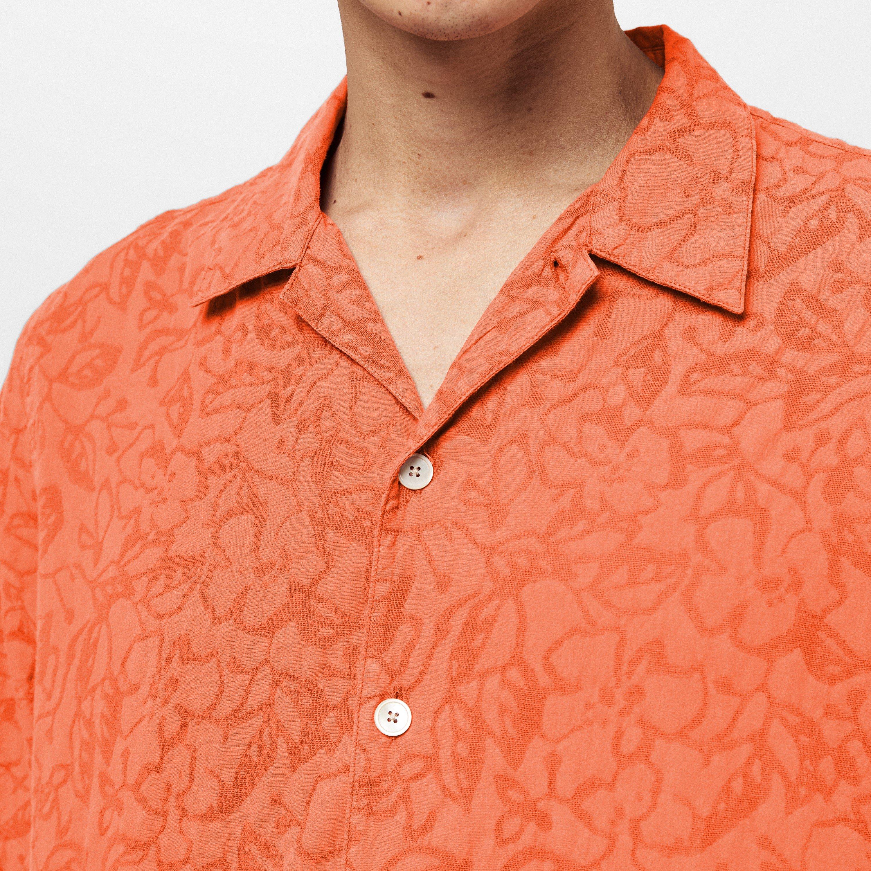 Orange 19 - PS Paul Smith - Men's Floral Short-Sleeve Patterned Shirt - 5