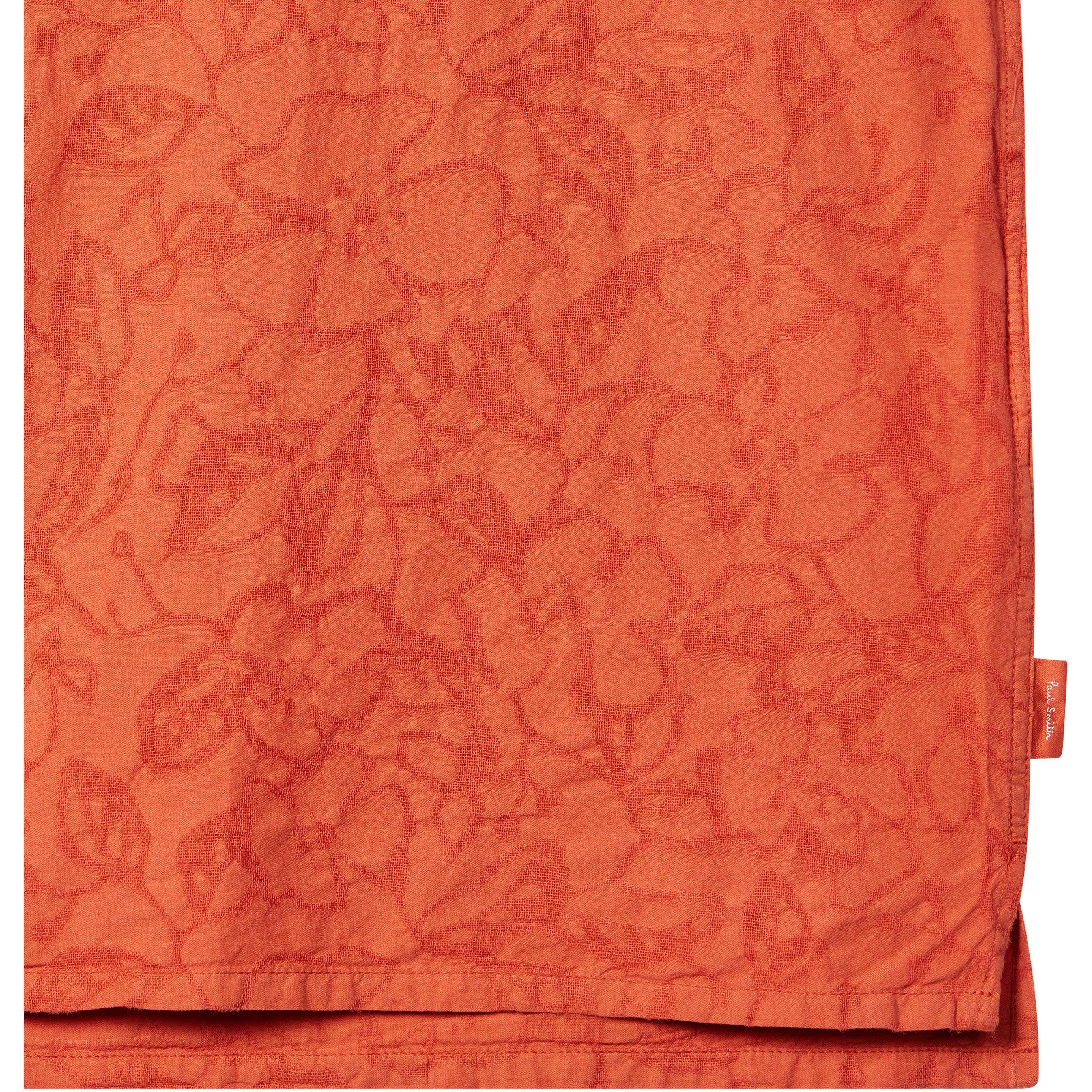 Orange 19 - PS Paul Smith - Men's Floral Short-Sleeve Patterned Shirt - 6