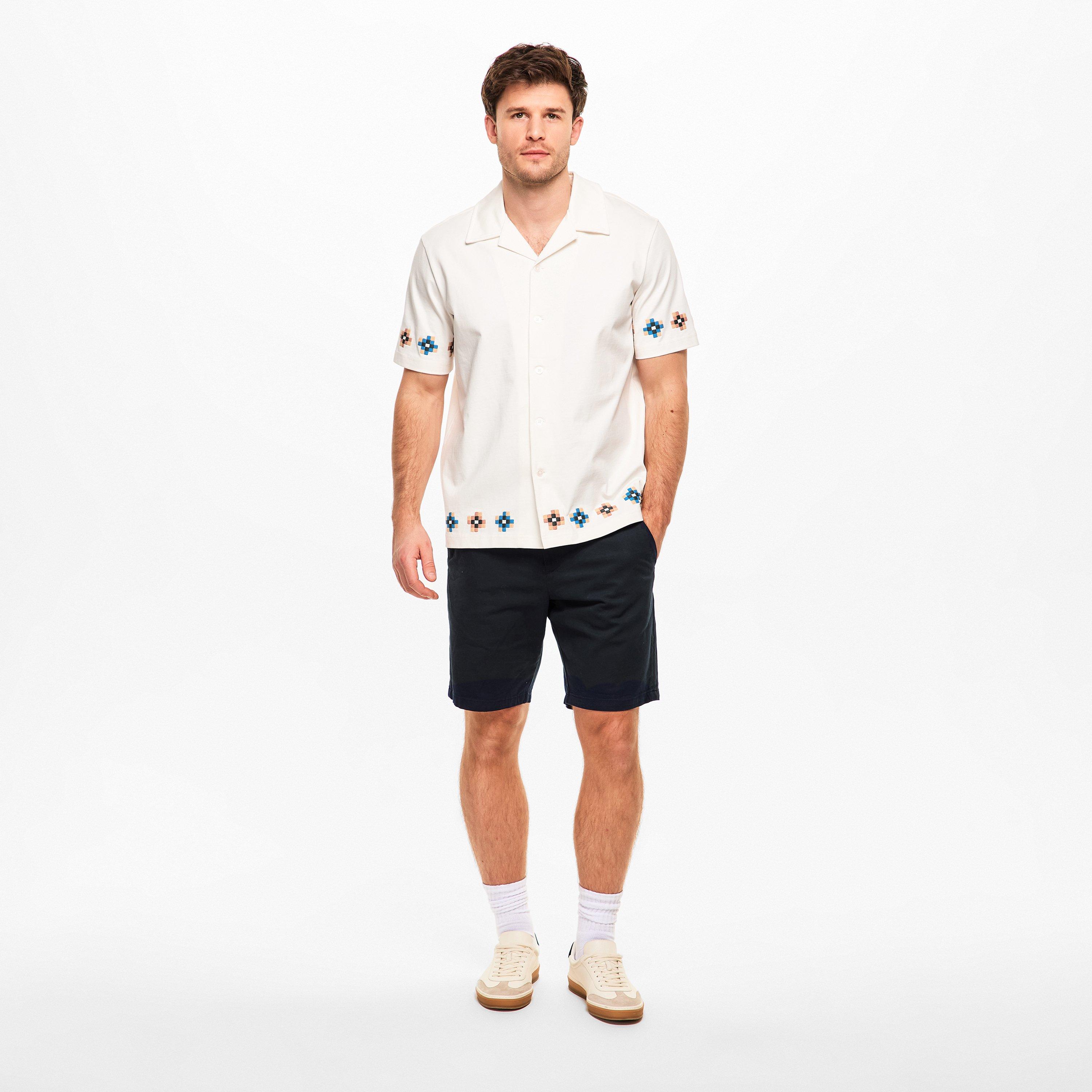 White 02 - PS Paul Smith - PS Tile Emb SS Shirt Sn62 - 6