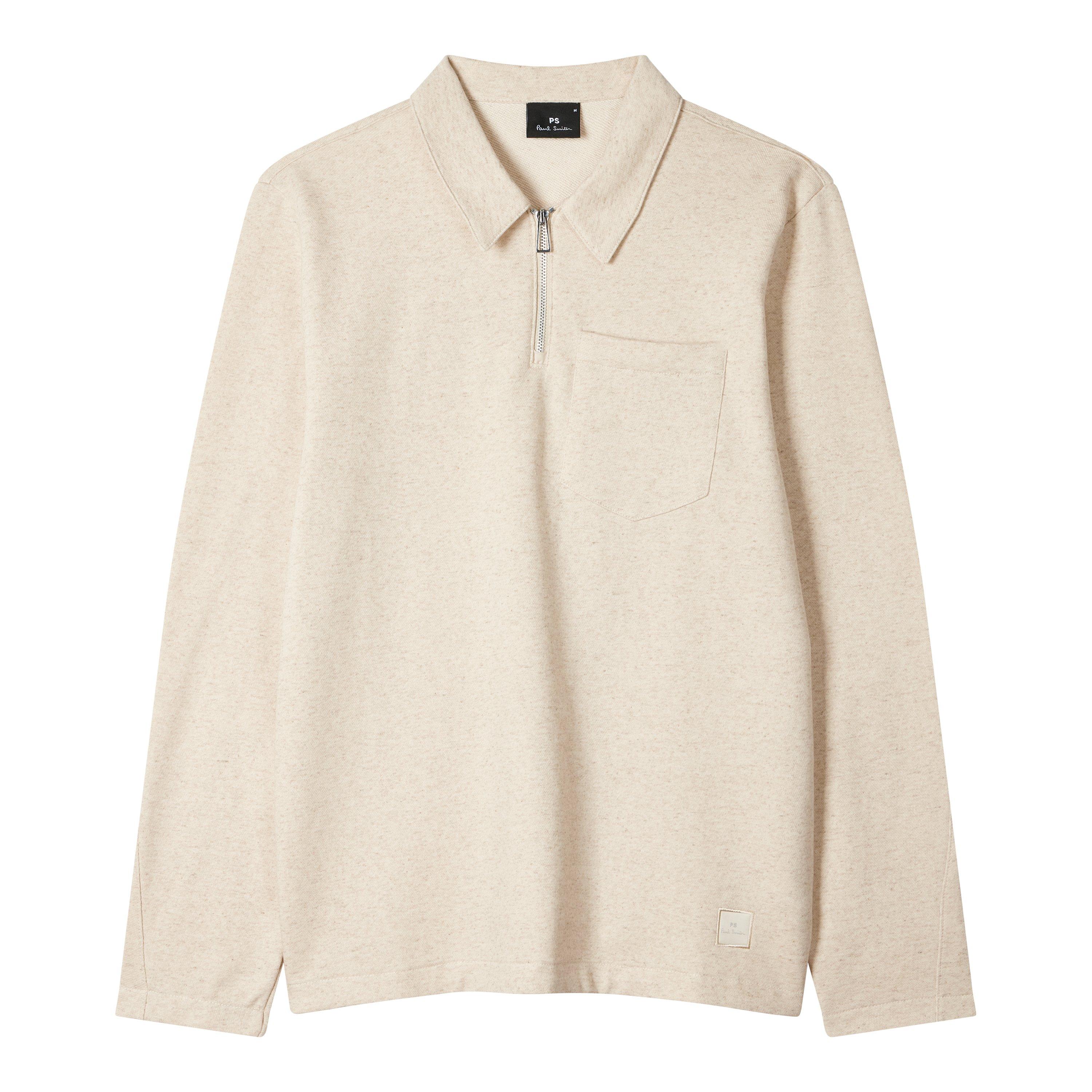 White 02 - PS Paul Smith - Men's 1/4 Zip Fleece - 1