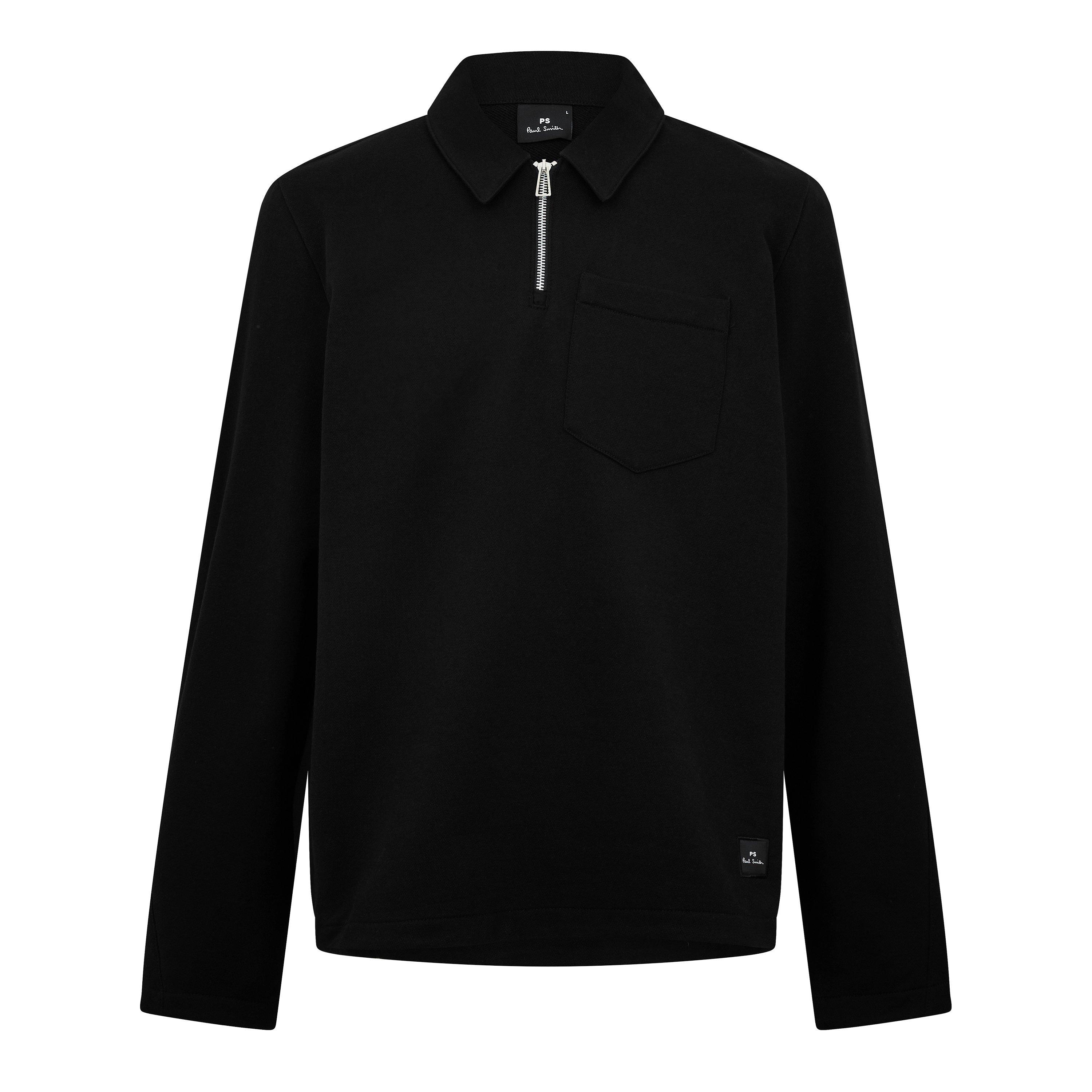 Ps Paul Smith Men's 1/4 Zip Fleece - Black 79 - L