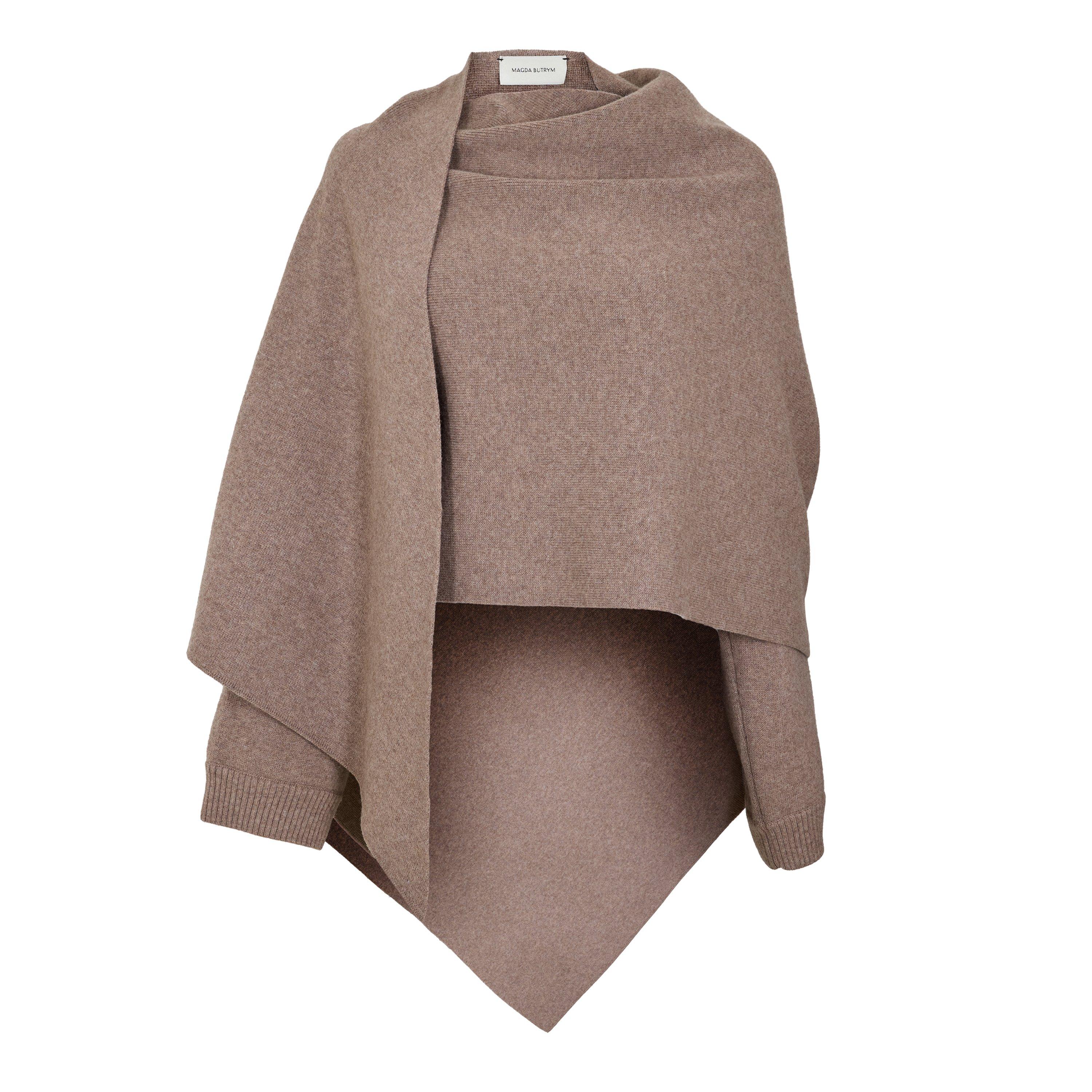 Beige - Magda Butrym - Women's Knitted Poncho - 1
