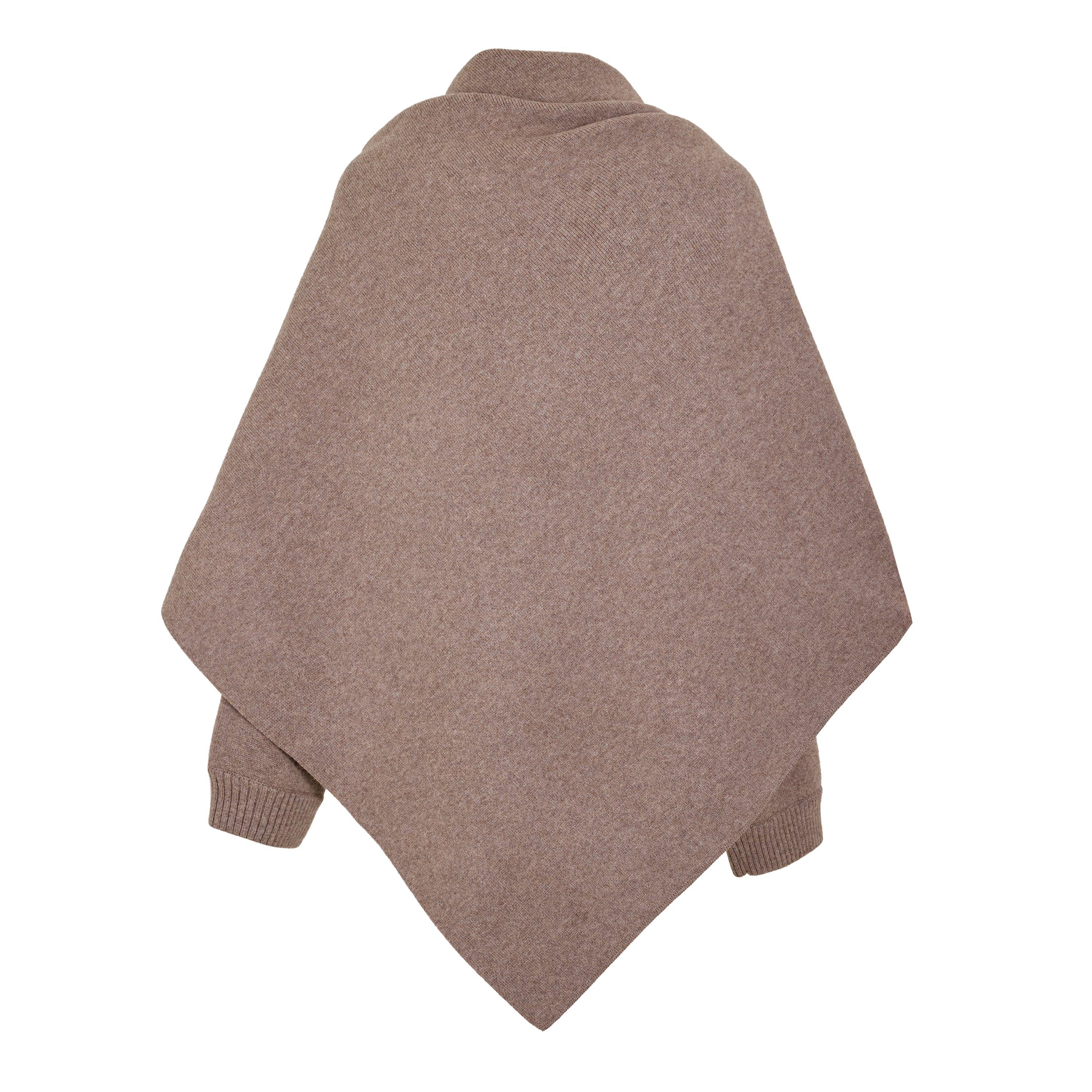 Beige - Magda Butrym - Women's Knitted Poncho - 2