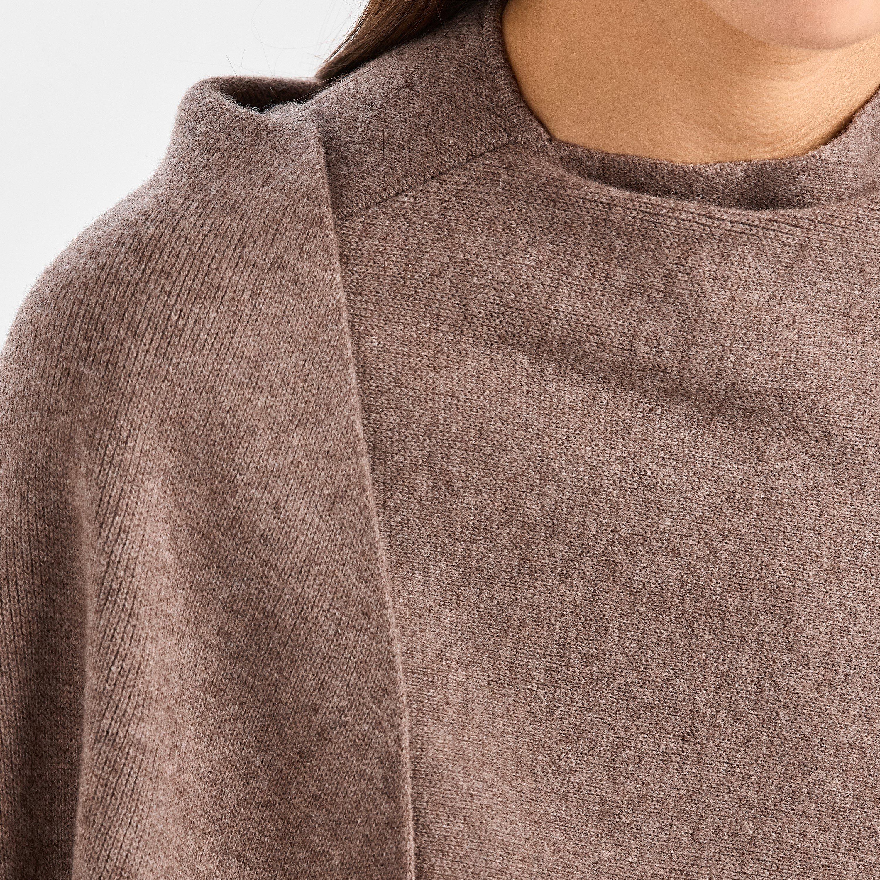 Beige - Magda Butrym - Women's Knitted Poncho - 5