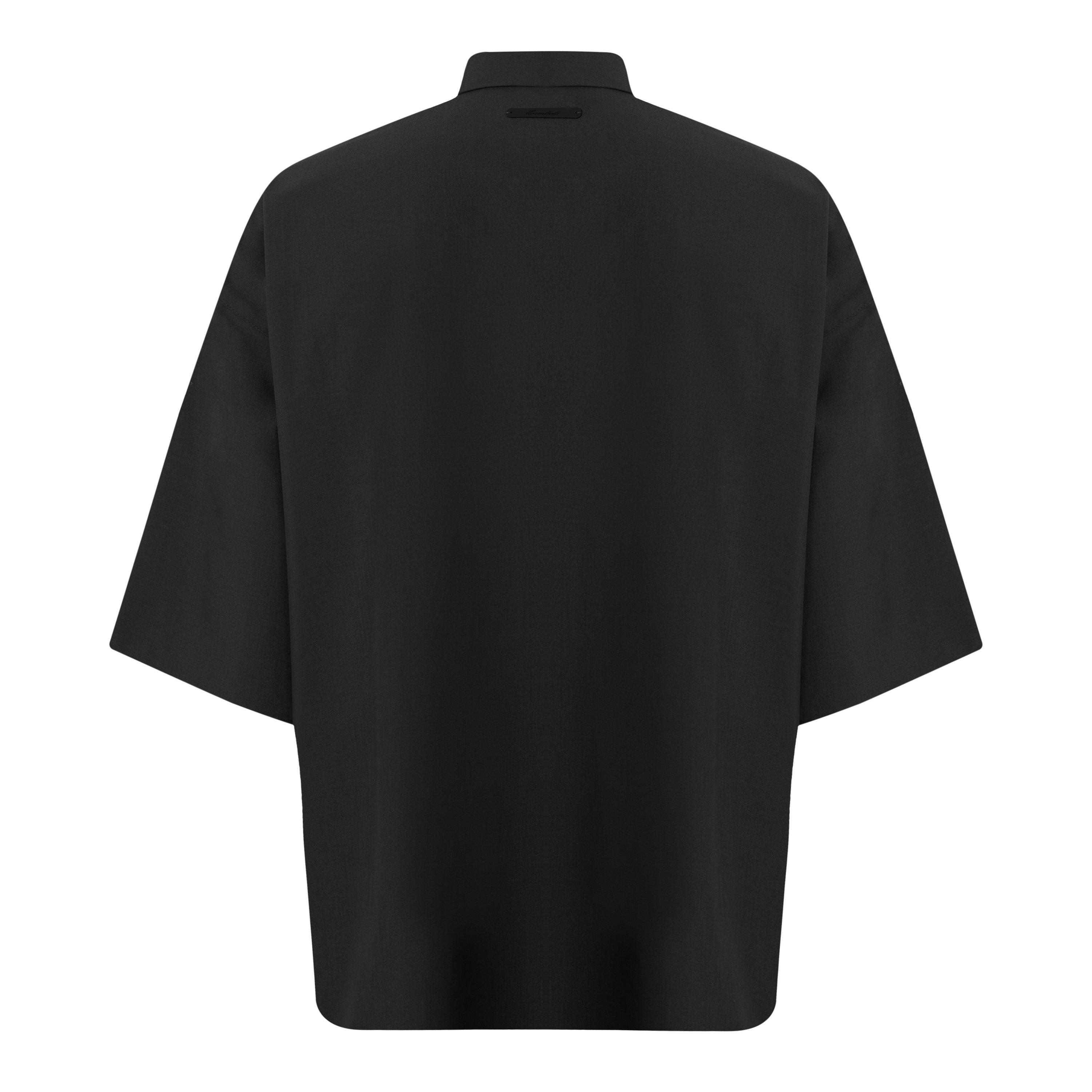 Vintage Black - Fear Of God Essentials - Men's Plain Short Sleeve Shirt - 2