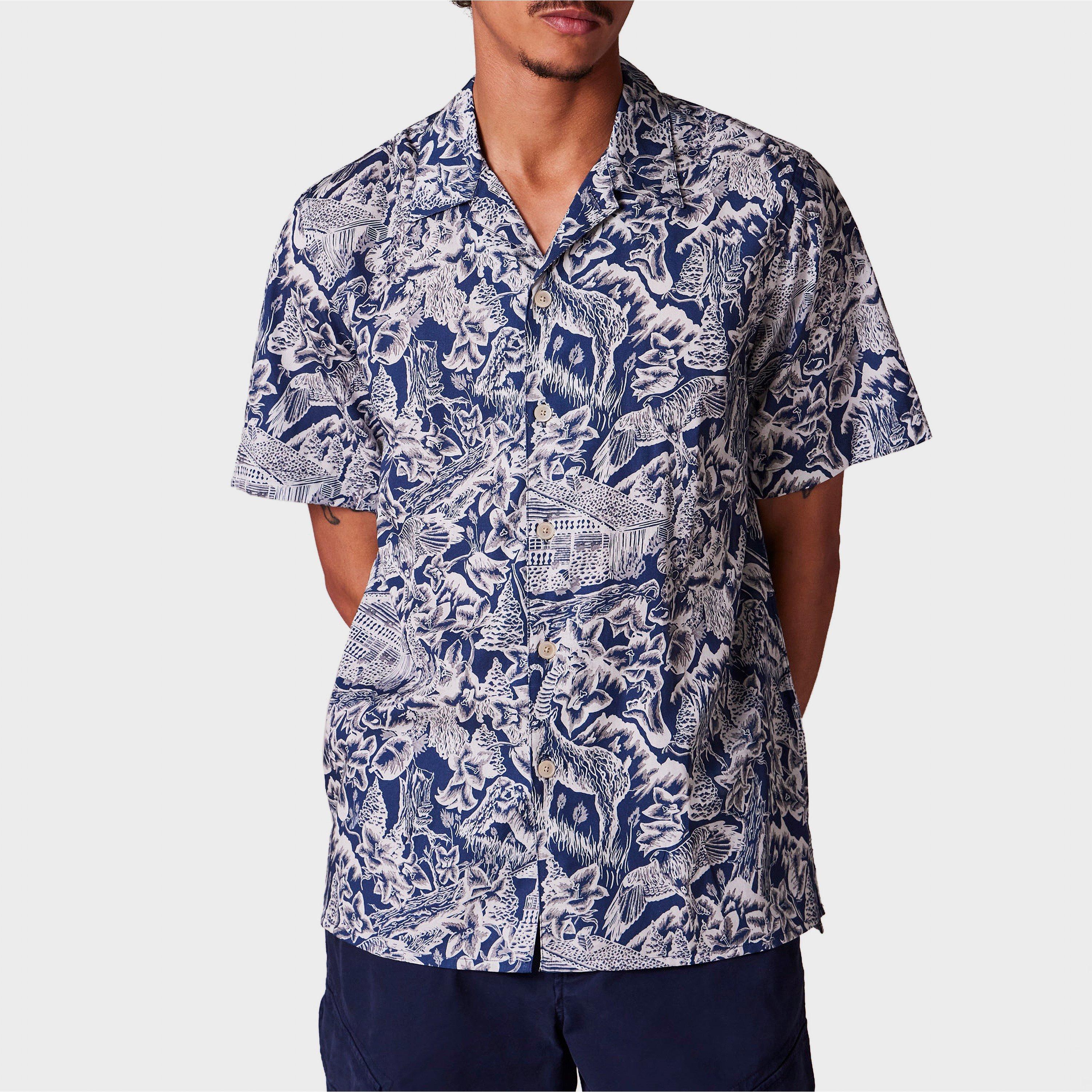 Blue 49 - PS Paul Smith - Men's Short-Sleeve Patterned Shirt - 3