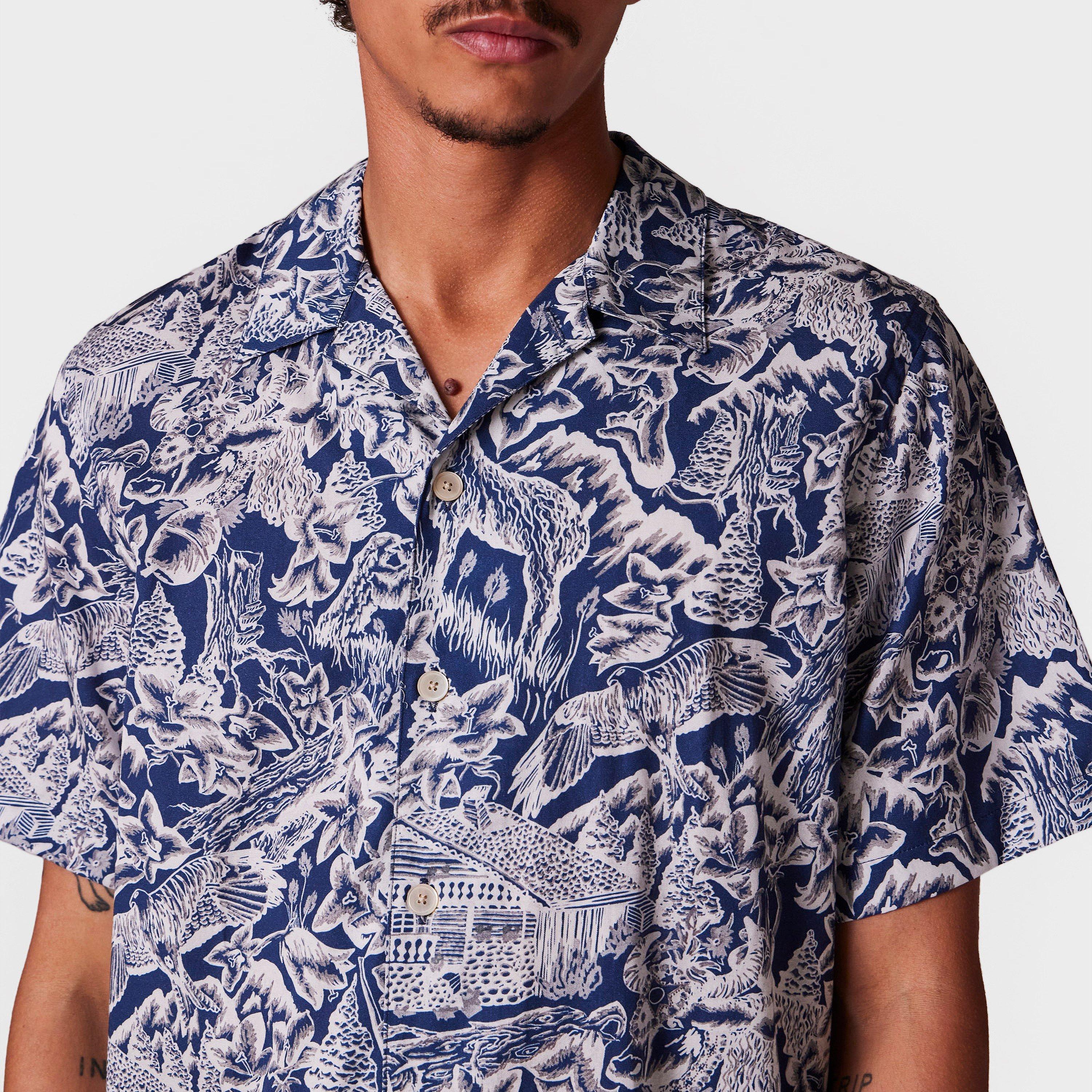 Blue 49 - PS Paul Smith - Men's Short-Sleeve Patterned Shirt - 4