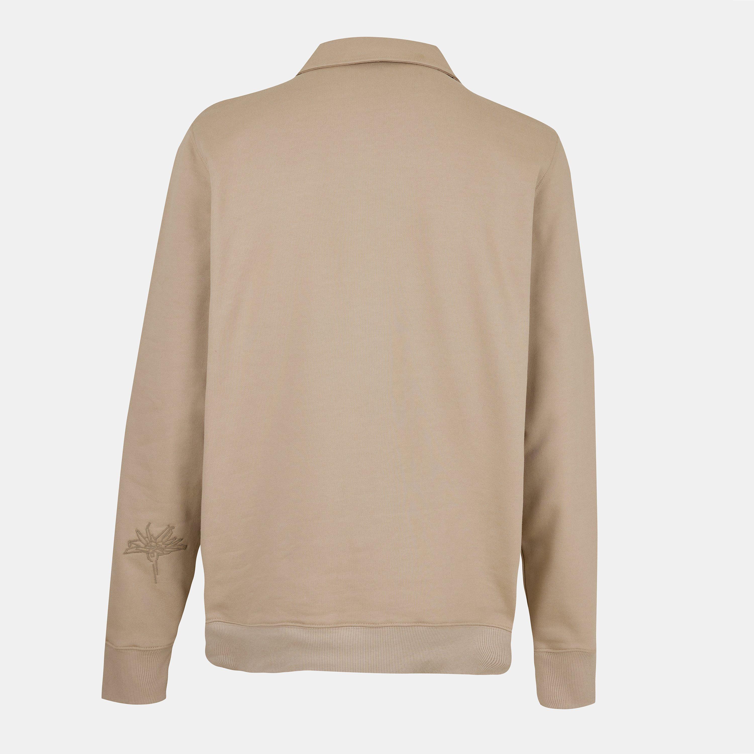 Beige 64 - PS Paul Smith - Men's GarmDye quarter Zip Fleece - 2