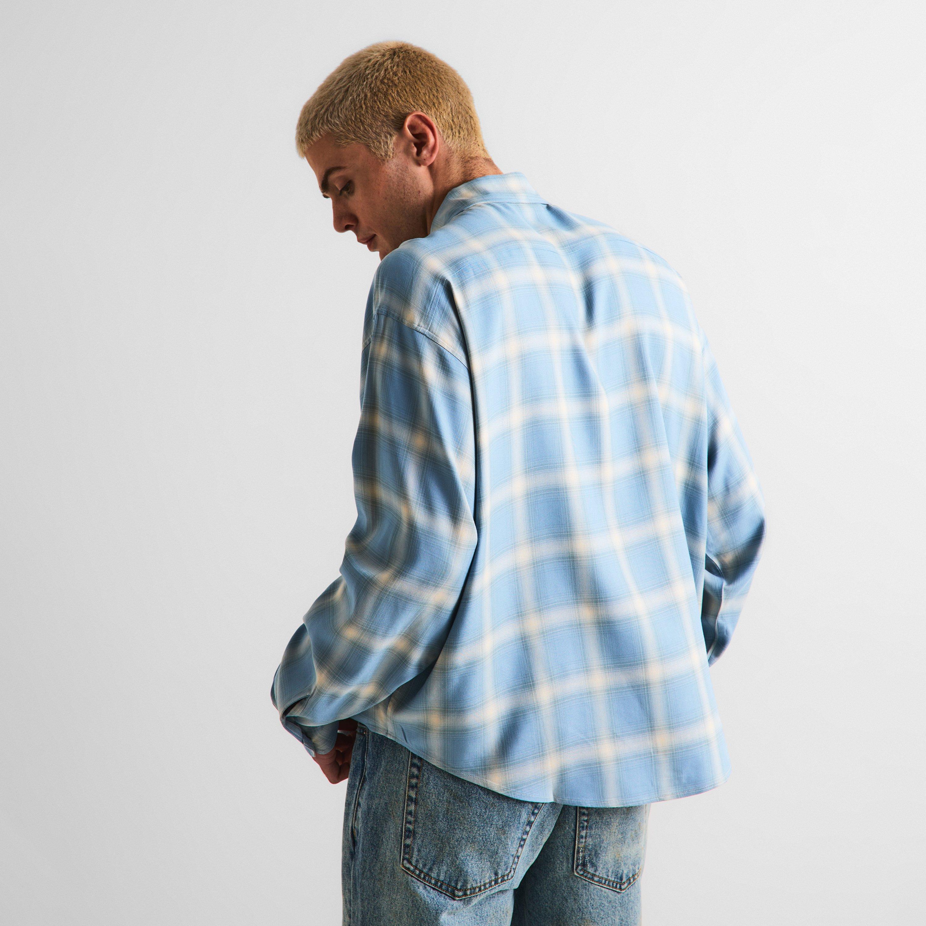 Blue - Cole Buxton - Men's Long Sleeve Cowboy Shirt - 4