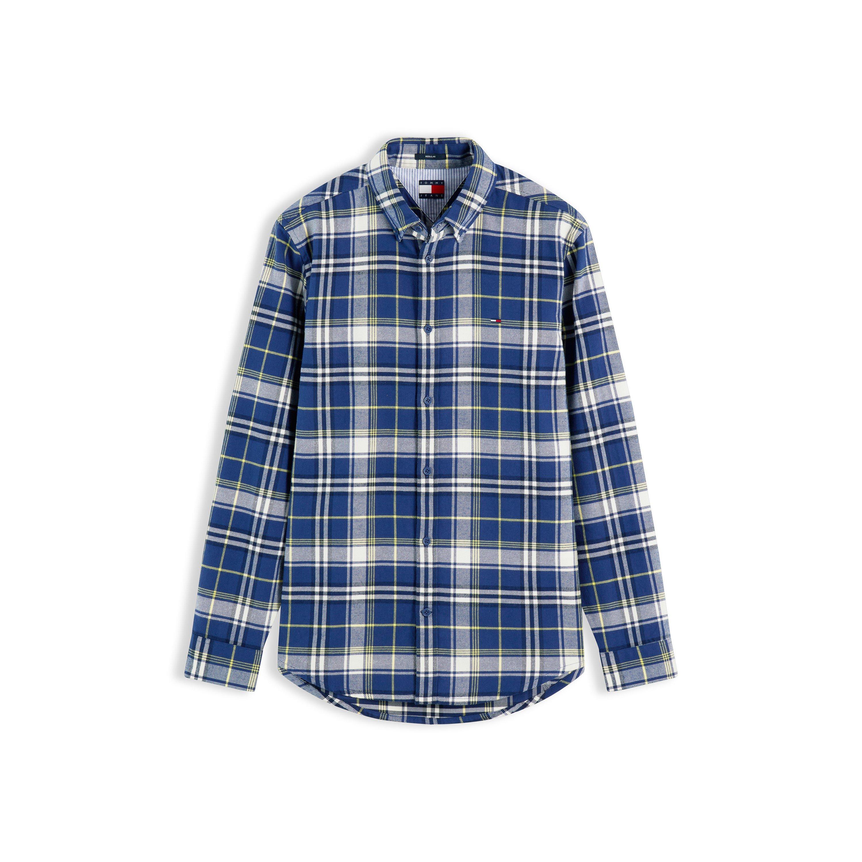 Check blu navy. - Tommy Jeans - TJ Reg Flannel Check Sn64 - 1