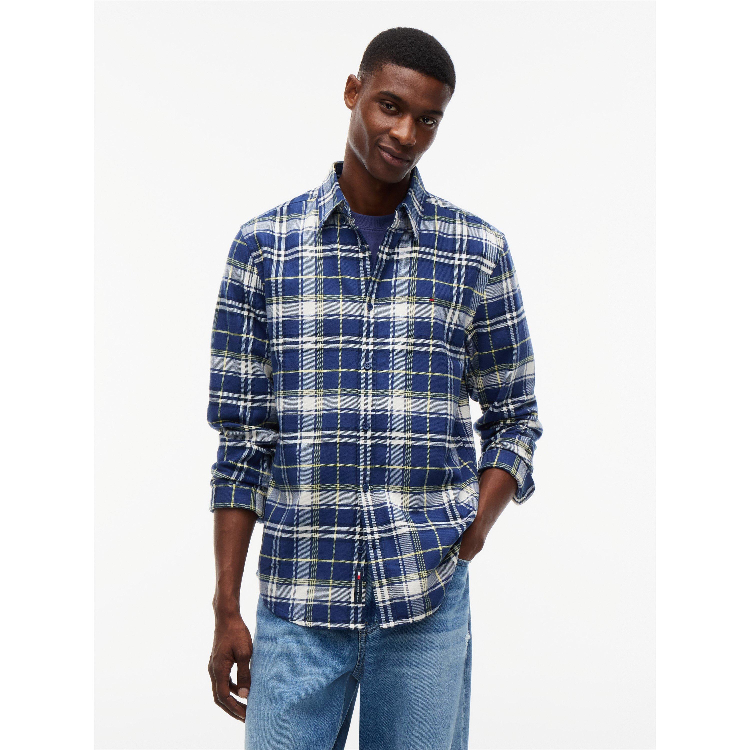 Check blu navy. - Tommy Jeans - TJ Reg Flannel Check Sn64 - 2