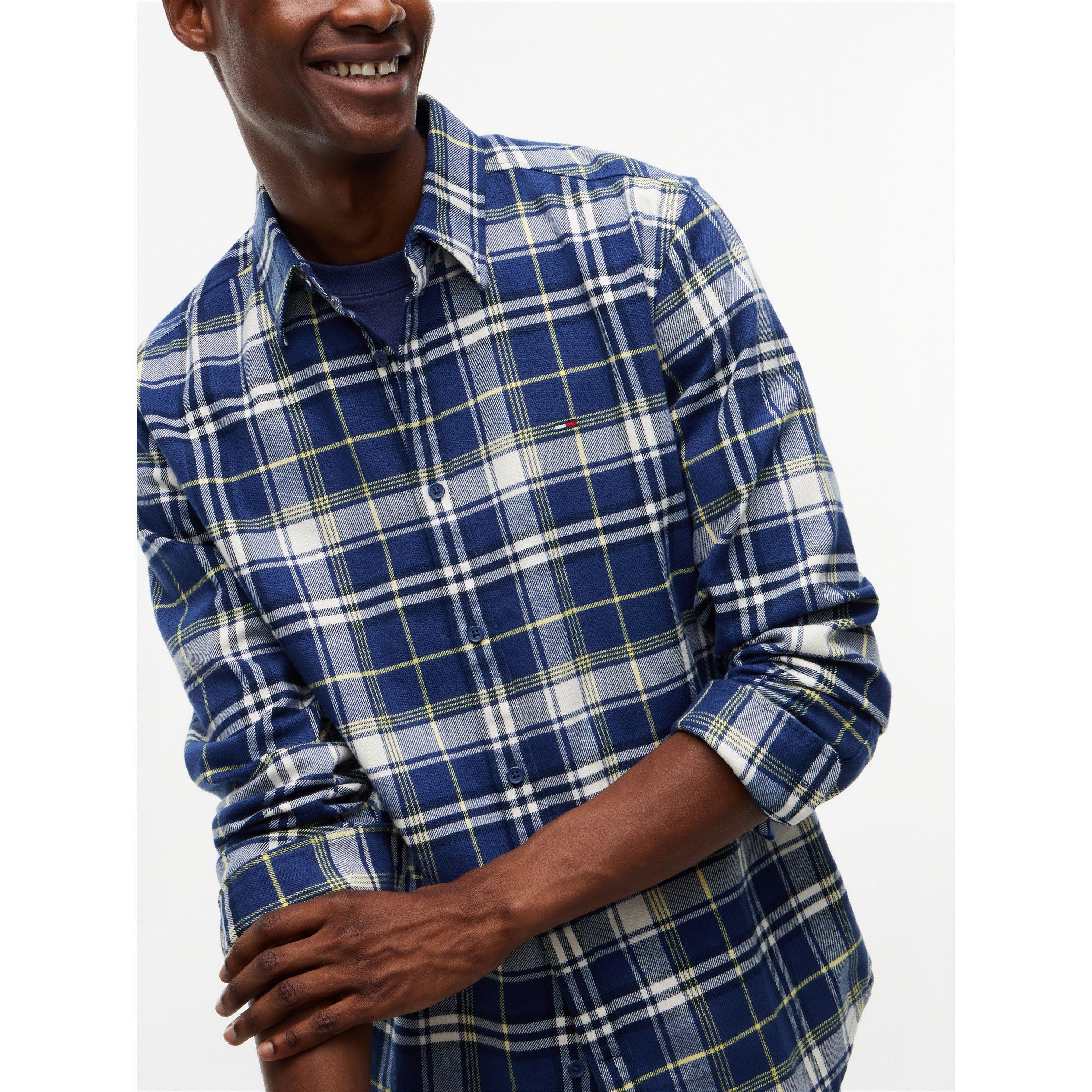 Check blu navy. - Tommy Jeans - TJ Reg Flannel Check Sn64 - 3