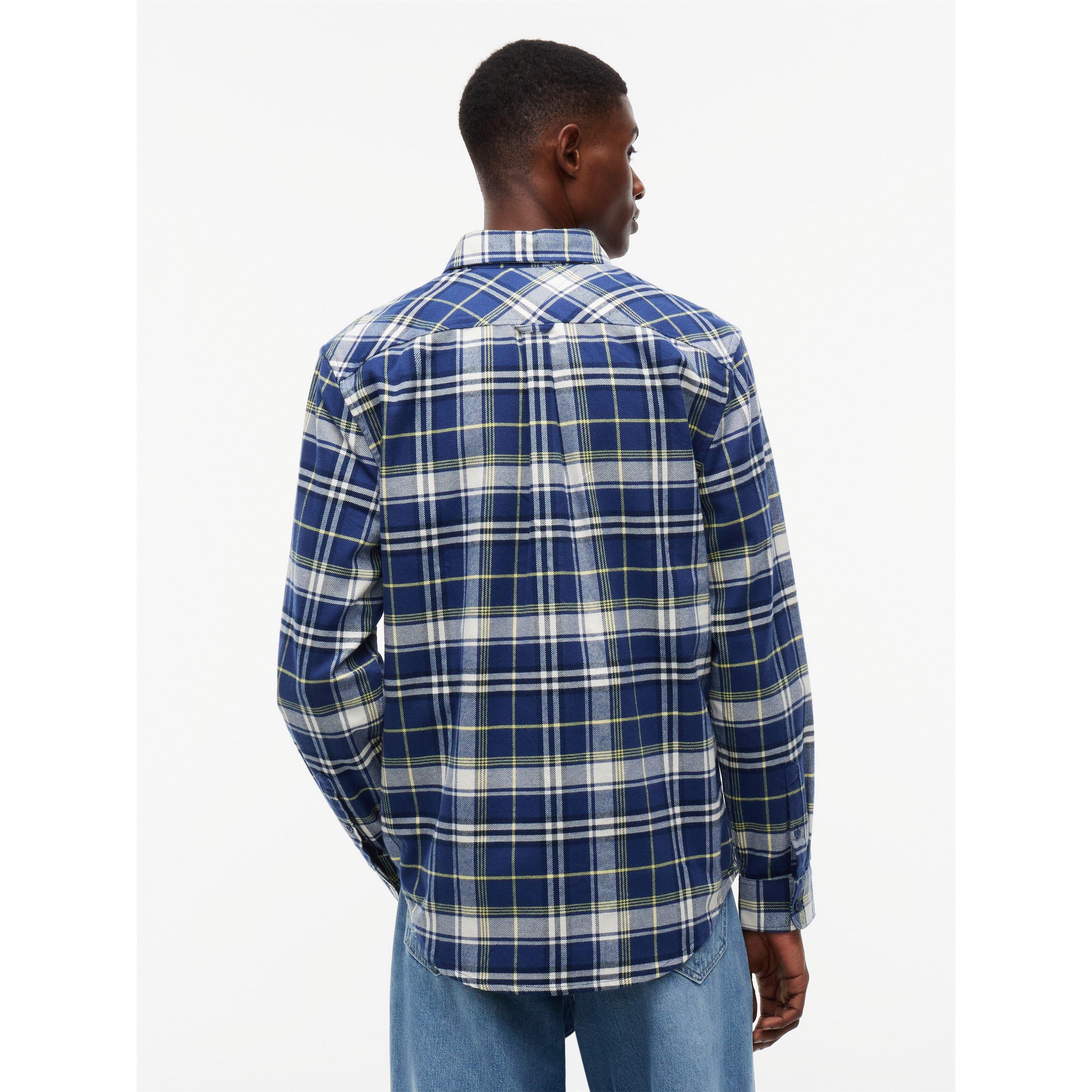 Check blu navy. - Tommy Jeans - TJ Reg Flannel Check Sn64 - 5