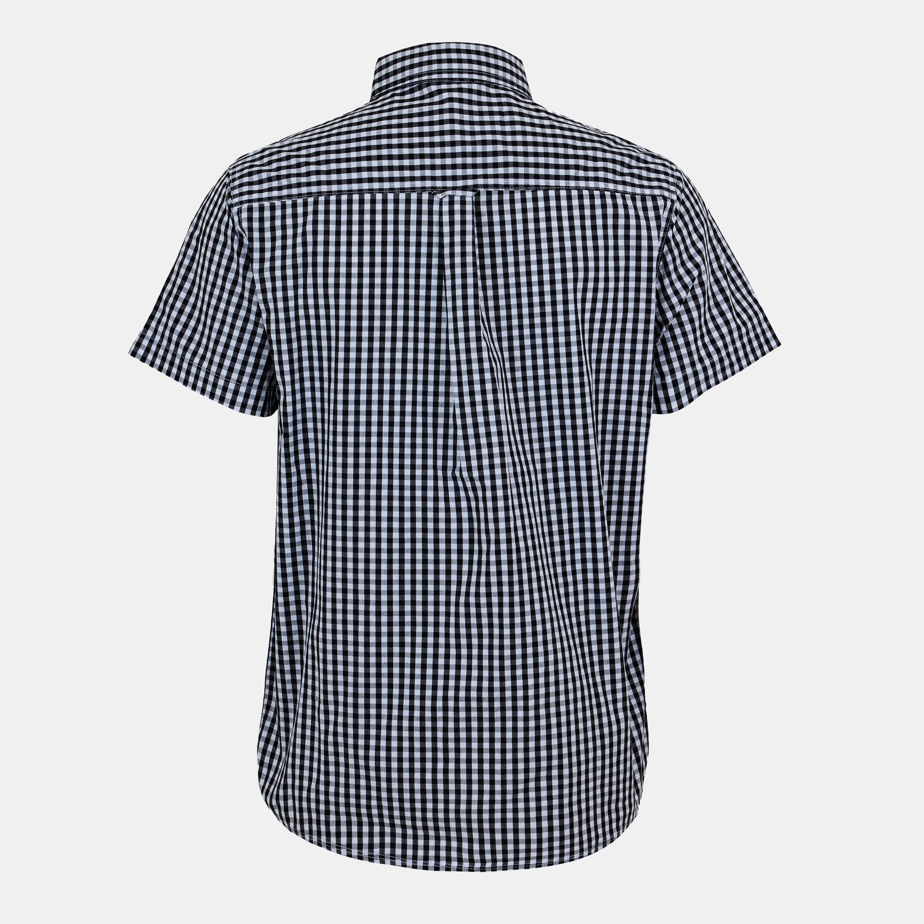 Nero/Bianco - Bench - Short-Sleeve Patterned Shirt - 2