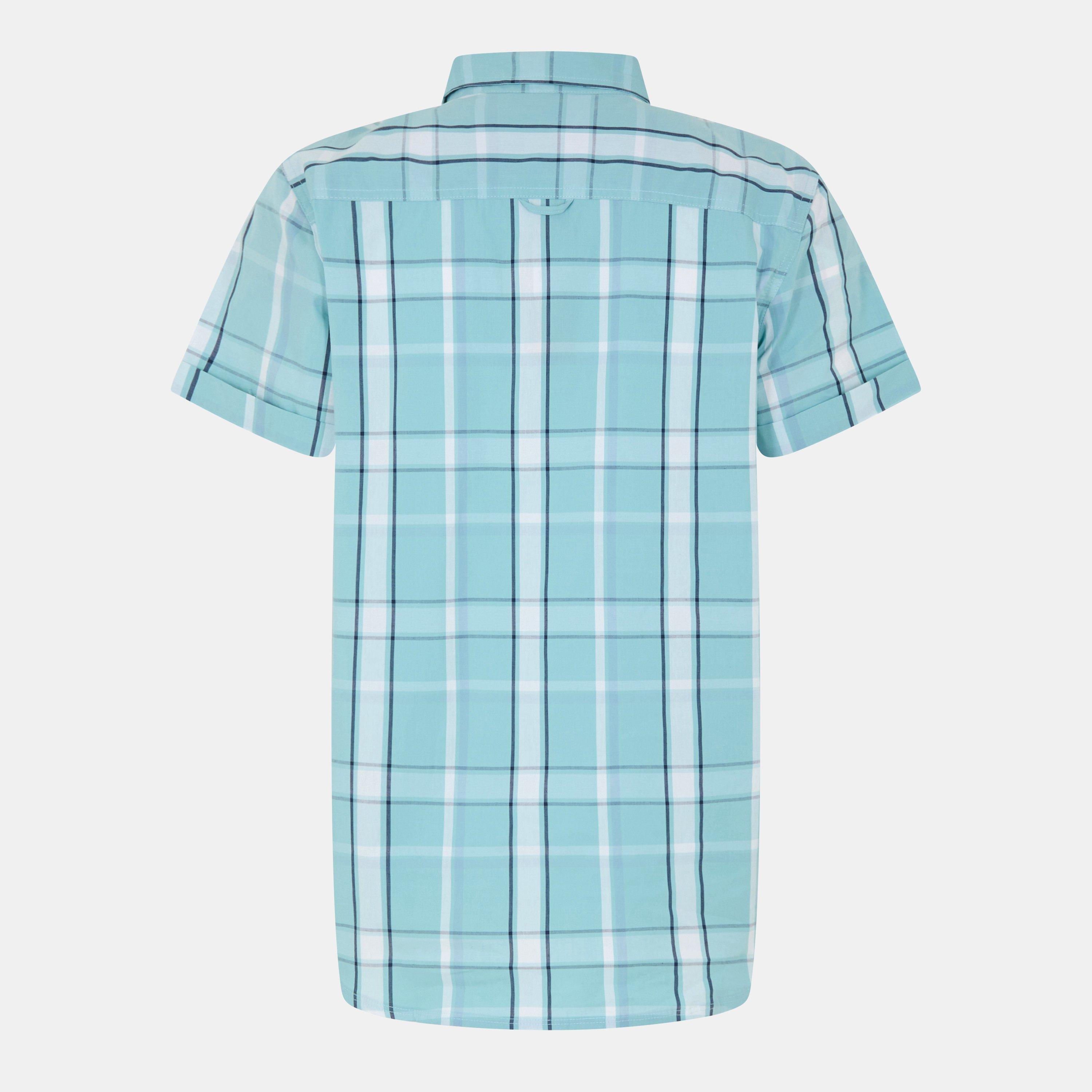Teal Check - Bench - Giala Short-Sleeve Patterned Shirt - 2